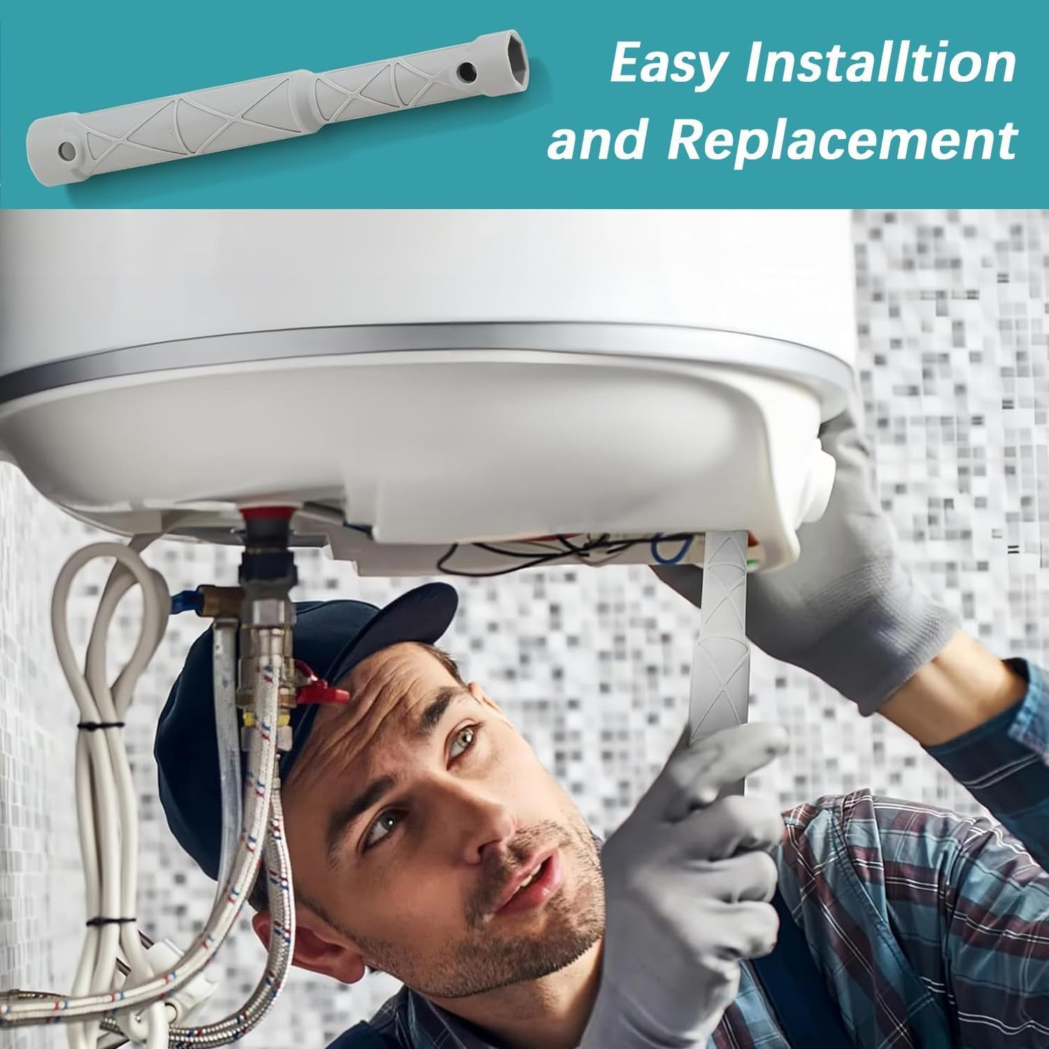 Moen118305 Faucet Installation and Removal Tools Compatible with Moen Kitchen Sink Faucet, Wrench for Tightening and Loosening image number 3