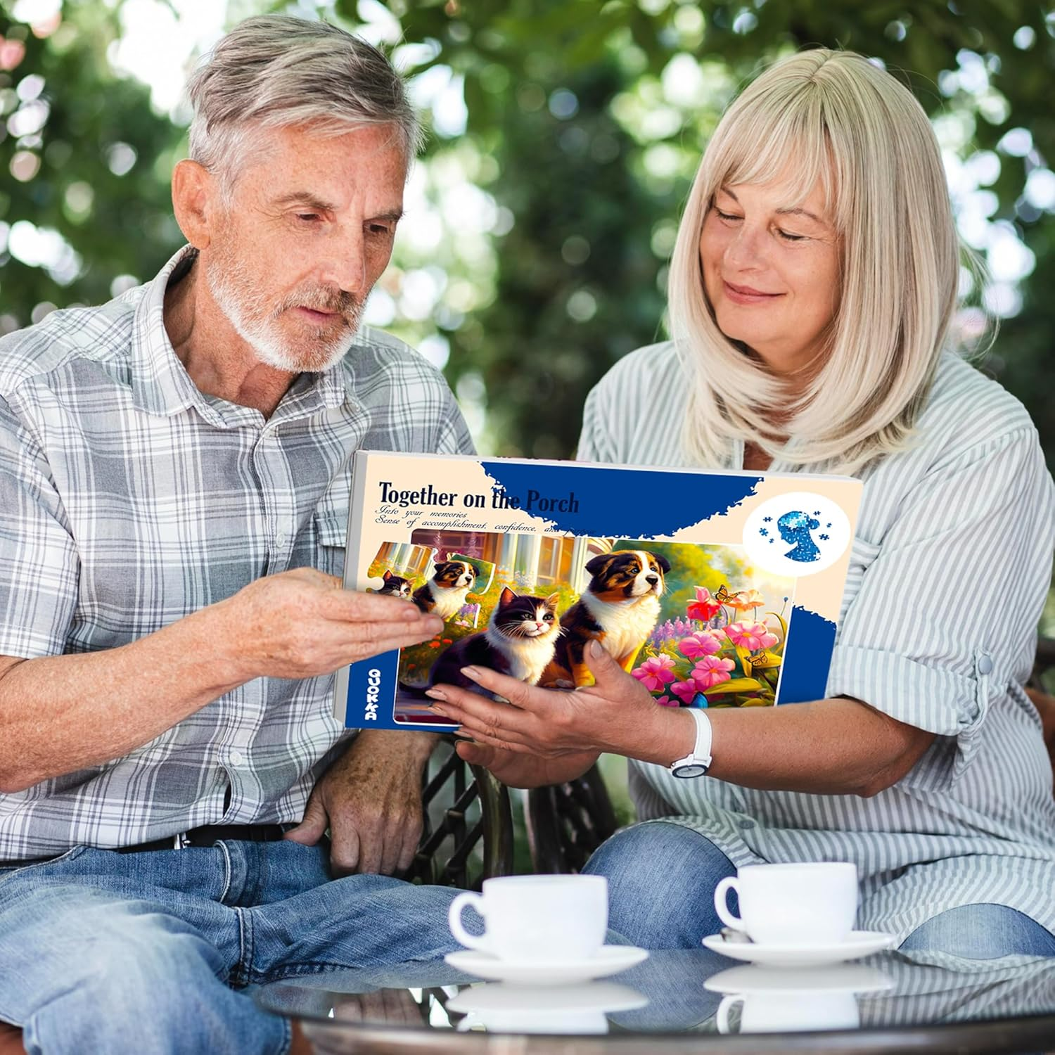 QUOKKA 63 Pieces Dementia Railway Puzzles for Elderly