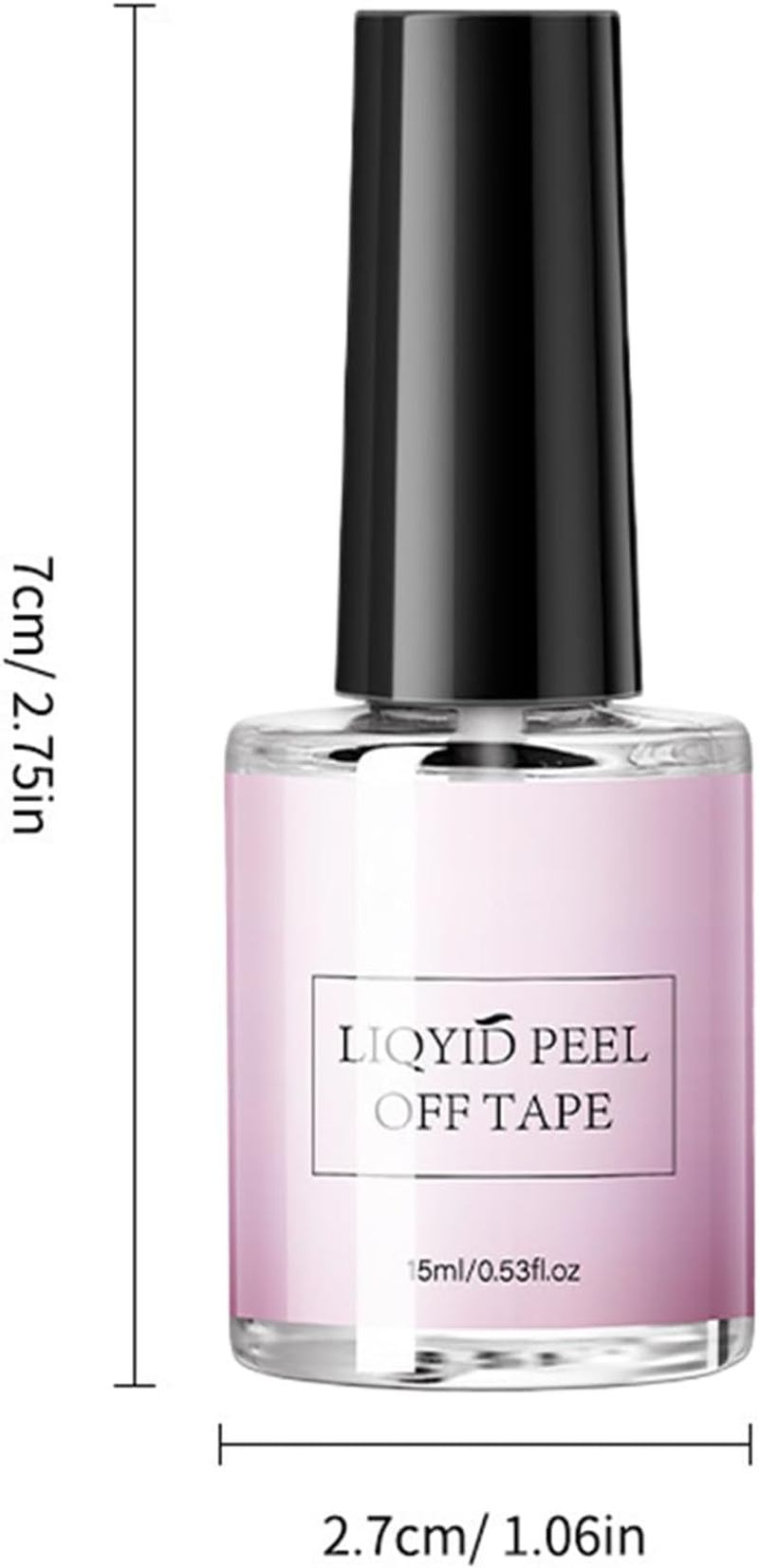Peel off Gel Base Coat,Peel off Base Coat Nail Polish - Glue Manicure 15Ml Dry Fast for Beauty Personal Daily Home Wedding Carnival image number 5
