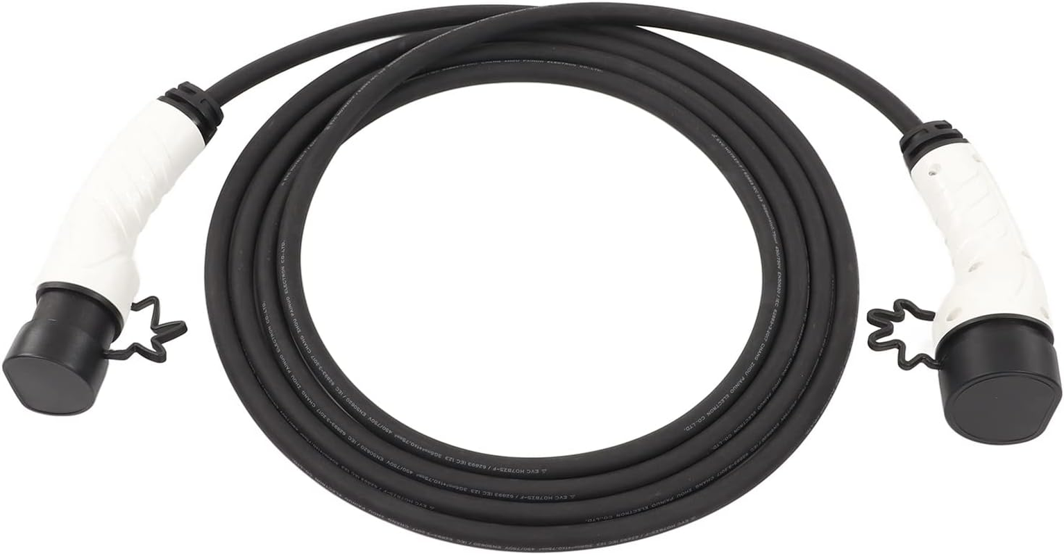 EV Extension Cable, 32Amp 22KW Electric Vehicle Charging Cable 3 Phase 5M/16.4Ft Portable EV Charger, Type 2 to Type 2 EV Charger Extension Cable for Electric Vehicle Charging Stations image number 1