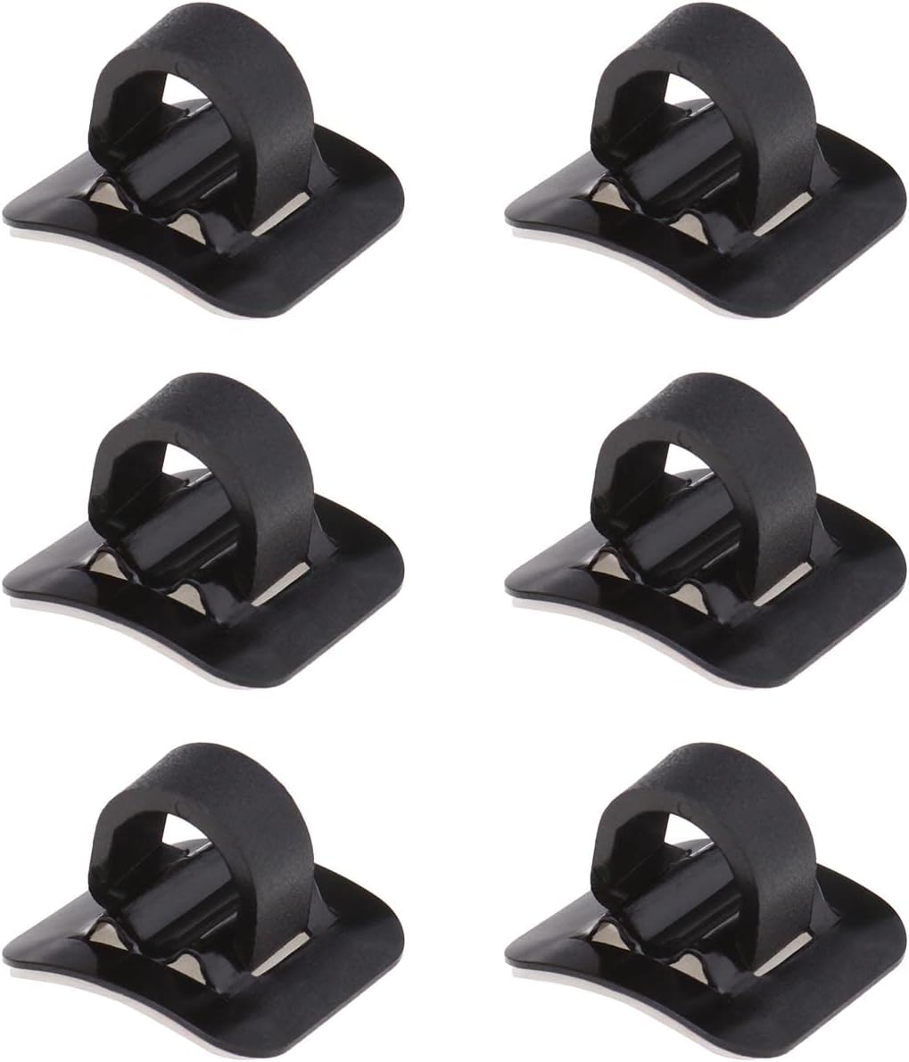 SING F LTD 6Pcs Bike C Clips Housing Hose Guide Clamps MTB Bicycle Bike C-Clips Buckle Brake Cable Line Guide Tubing Fixed Clamp Aluminum Alloy Bicycle Cable Clip image number 2