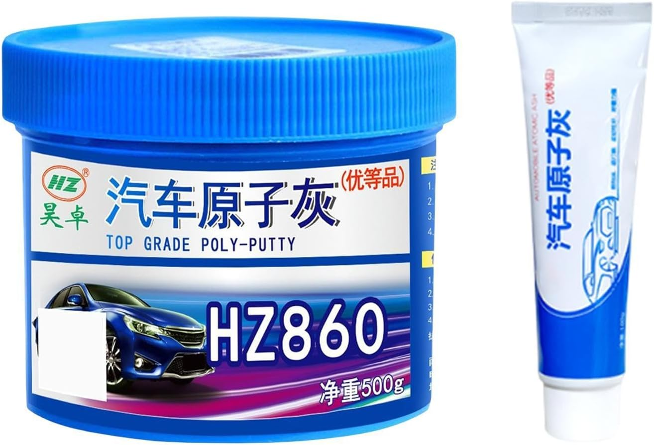 Qcchieus Auto Body Filler Repair Kit Hardener Repair Tool Dents Repair Putty Repair Filler for Vehicle Exterior Bodywork Dents image number 6