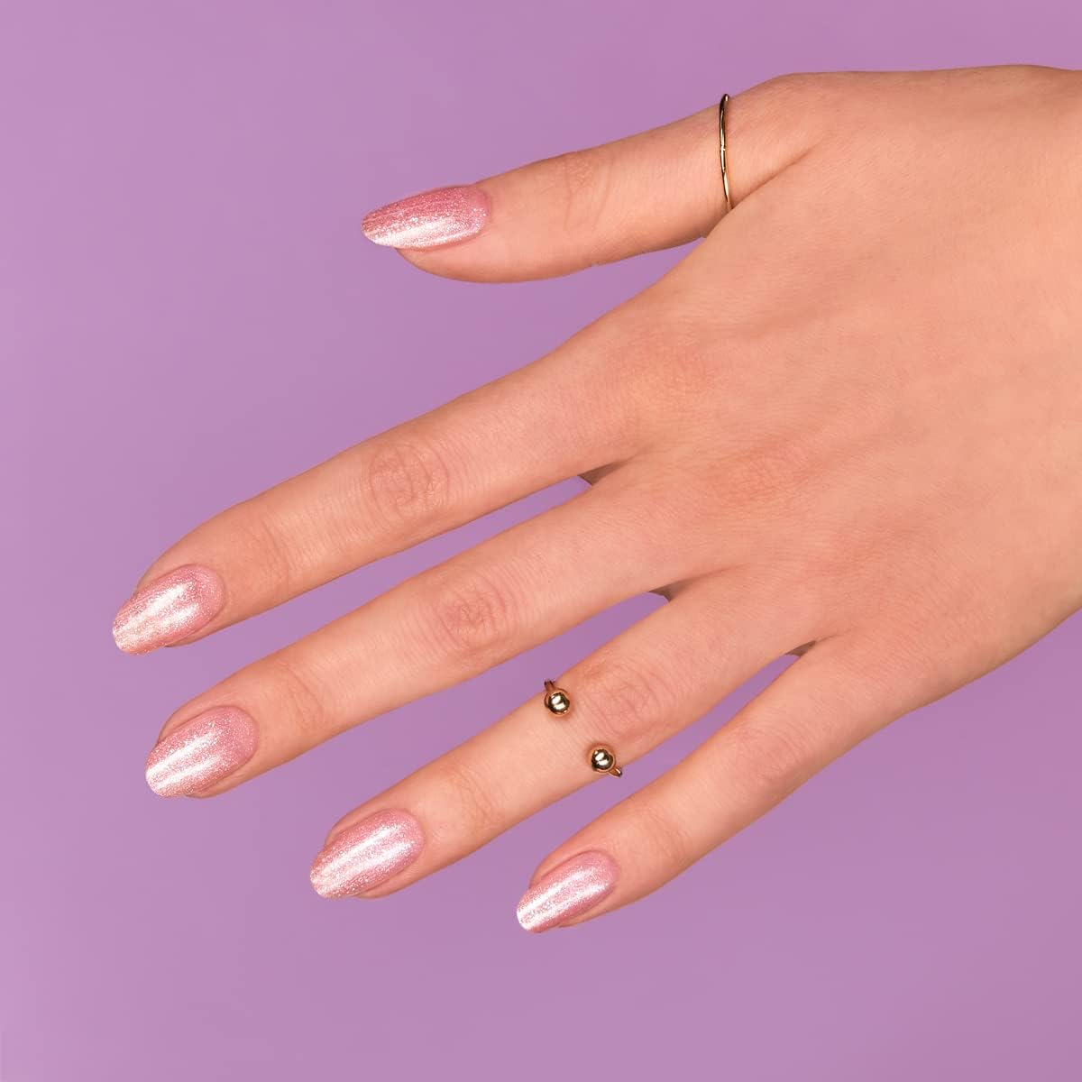 Semilac UV Nail Polish Pink 390 Spark of Bare Love 7 Ml Colour Varnish for Colour-Intensive Fingernails Economical and Durable Nail Polish