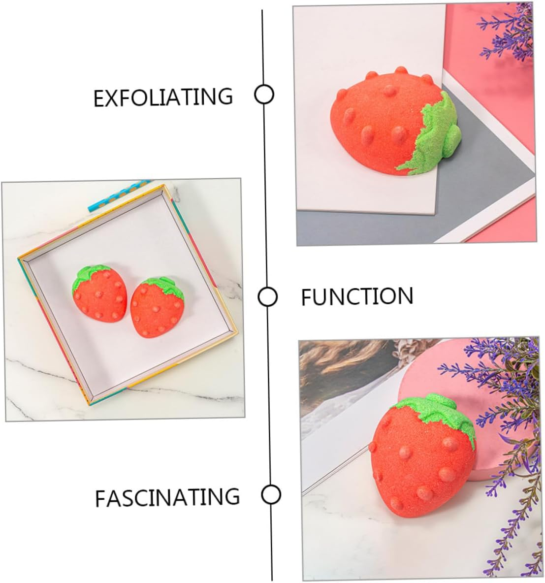 Ipetboom 4Pcs Boys and Girls Creative Bubble Bath Bomb Essential Oil Salt Natural Skin Care for Family image number 3