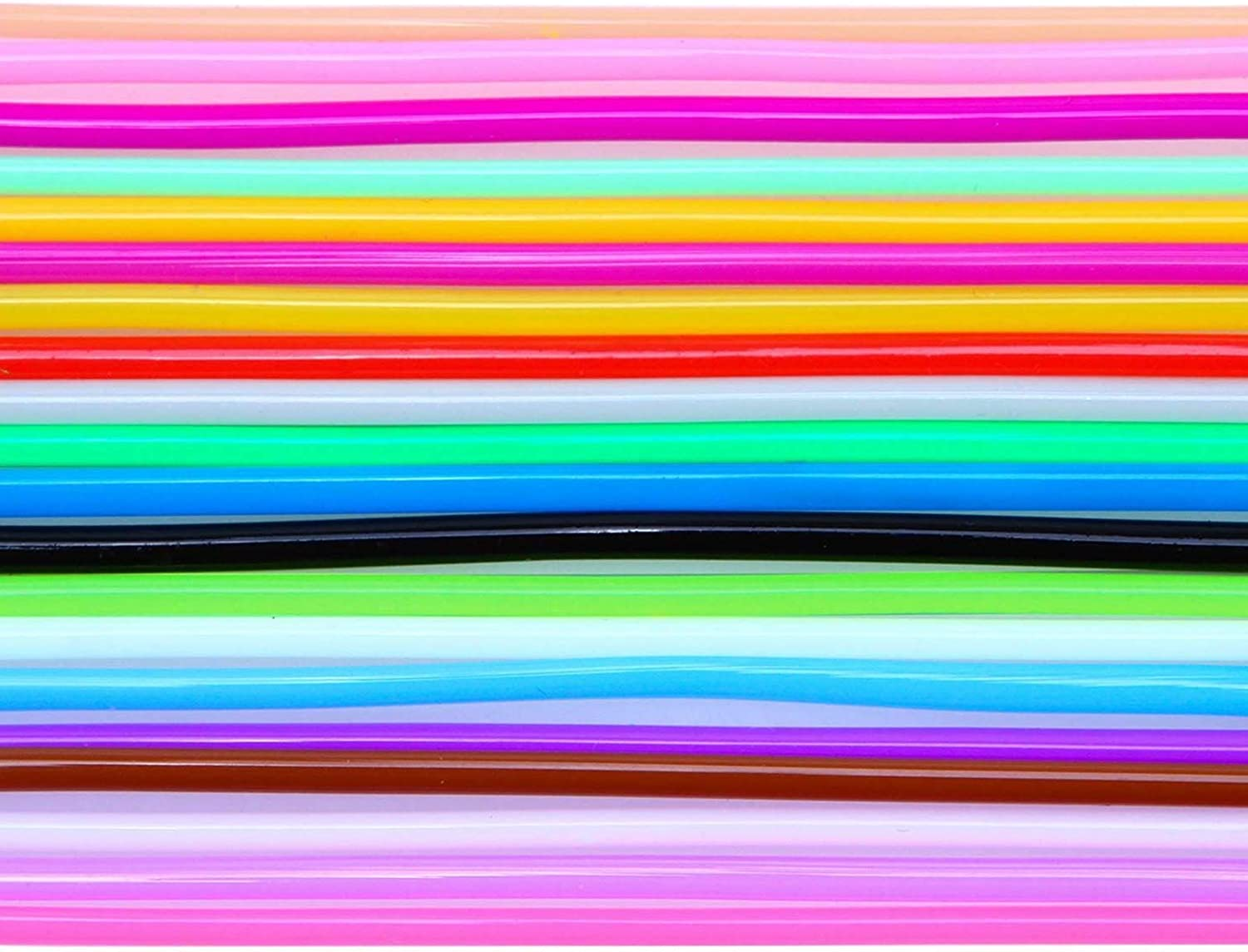 SING F LTD 200Pcs Mixed-Color Plastic Lacing Cord with Snap Clip Hooks and Ring for DIY Making Basic Knots Pendants Crafts