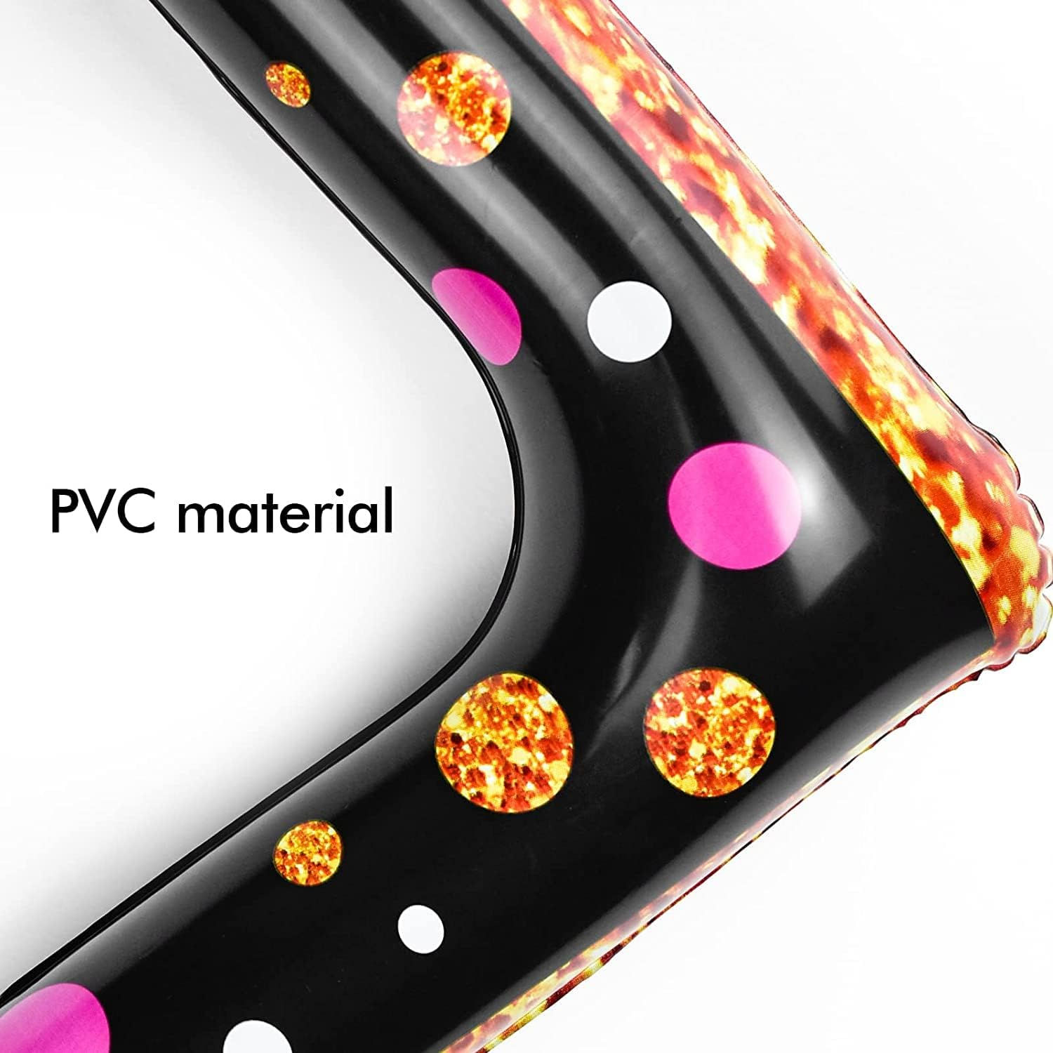 Inflatable Selfie Frame Giant Photo Booth Frame Birthday Photo Booth Picture Frame Celebration Blow up Party Prop for Wedding, Baby Shower, Birthday Party Decorations Supplies - Black Gold image number 5