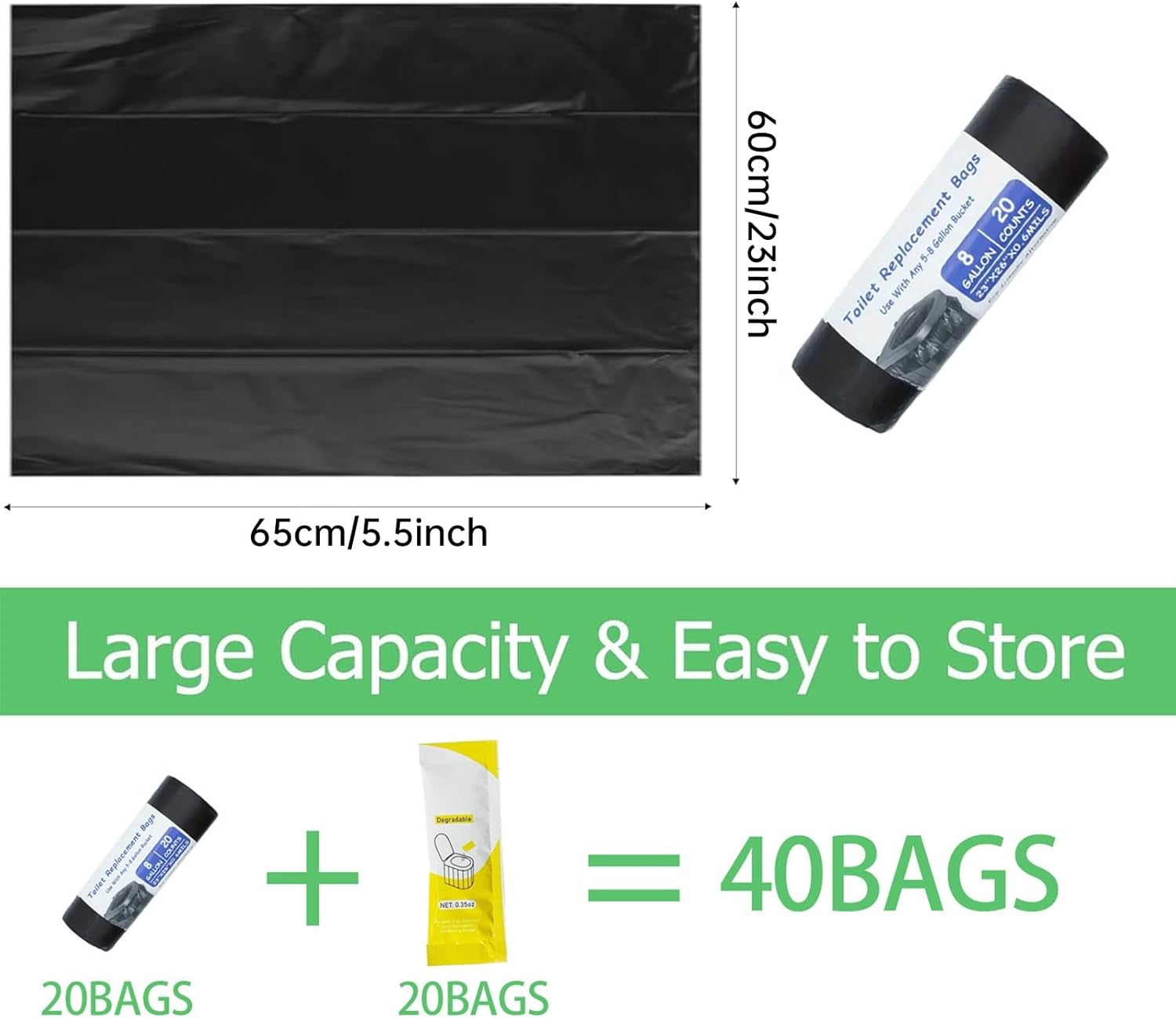 Poop Gel - Camping Poop Gel Pee Powder | Pee Deodorizer Odor-Eliminating Coagulant for Fishing Trip Survival Hunting RV Outdoor Travel Hiking image number 2