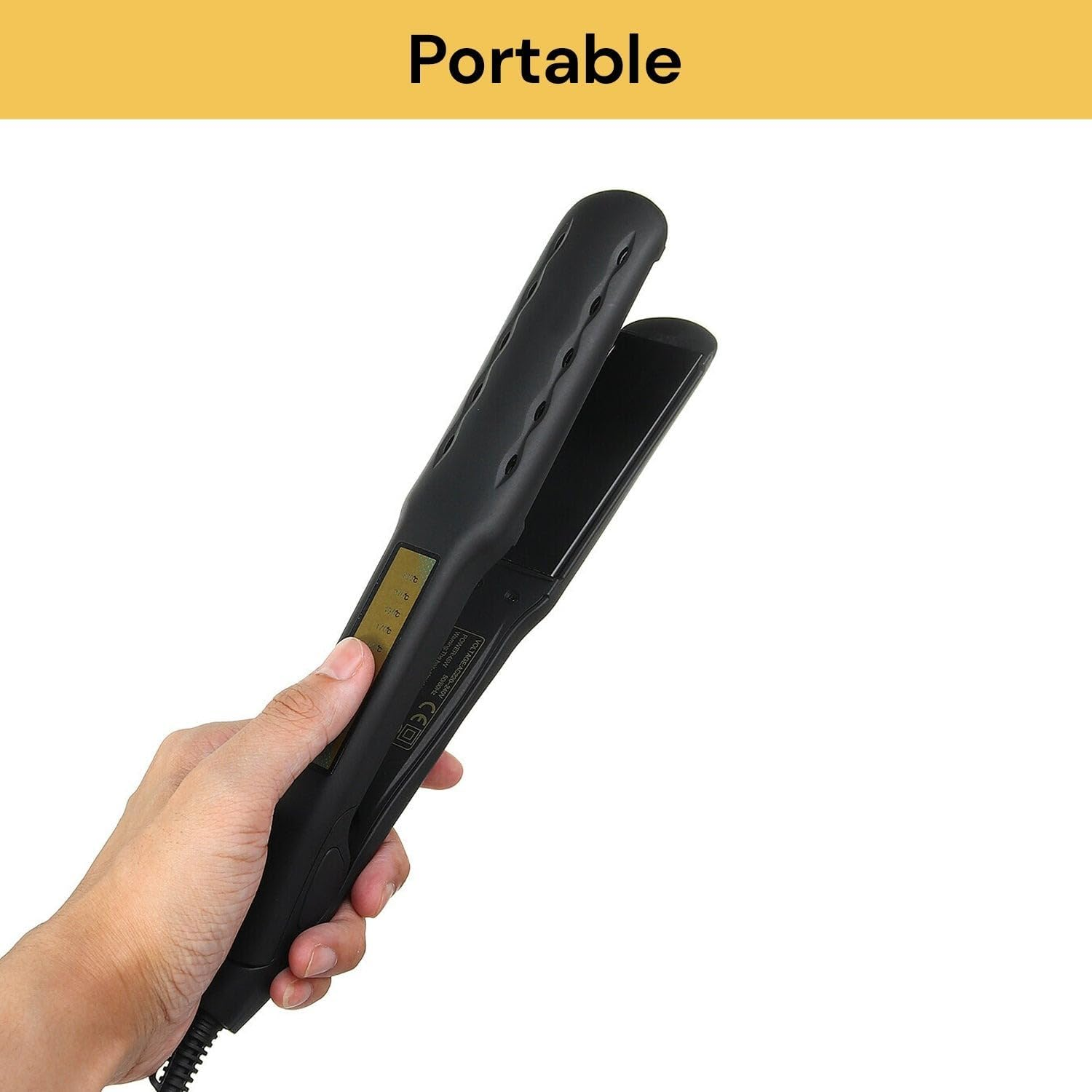 Spendeal Hair Straightener, 1 Inch Flat Iron Straightener and Hair Curler 2 in 1, Ceramic Ionic Curling Iron Straightener with Anti-Iron for Less Frizz, Shinier & Smoother image number 6