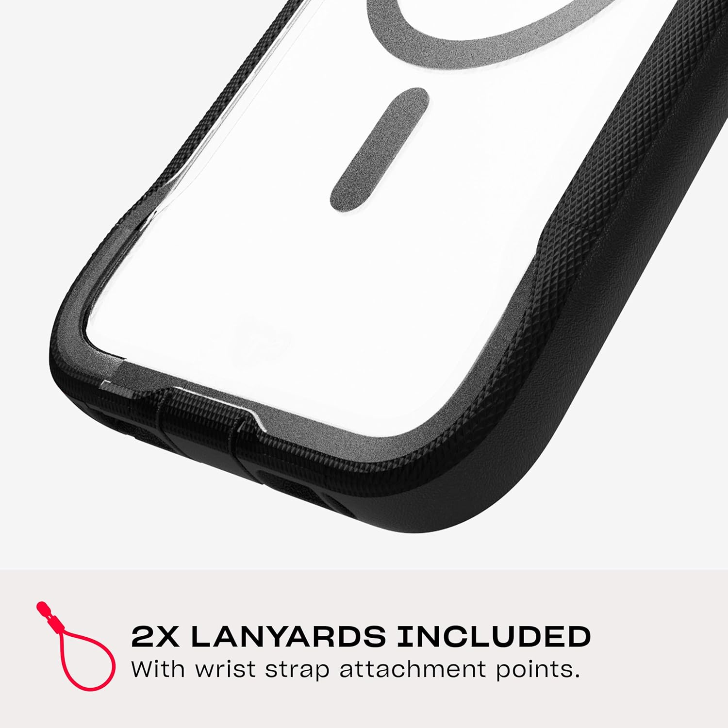 Tech21 Evopro Case Apple Iphone 16 plus - Compatible with Magsafe, Wireless Charging, Scratch-Resistant Shockproof Impact Protection Case 21X Military Standard Tested - Clear/Black - Black image number 6