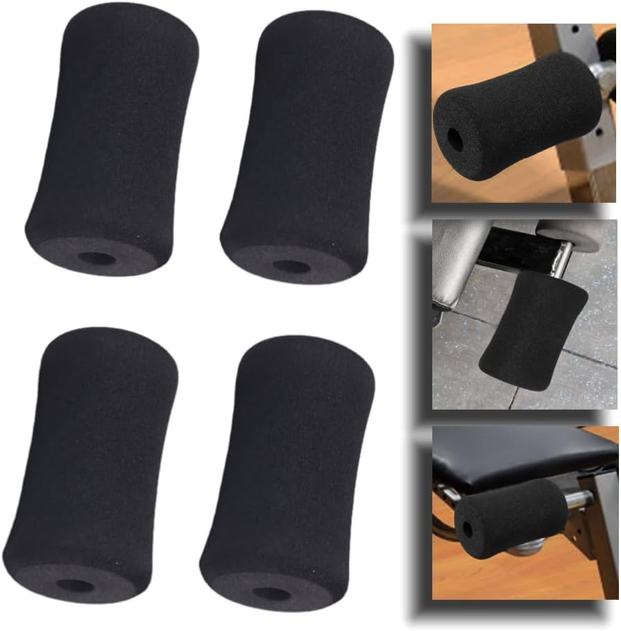GYWHOOFT 4 Pack Foam Foot Pads Covers for Wheels Replacement Pads for Exercises Gym Pad Equipment image number 2