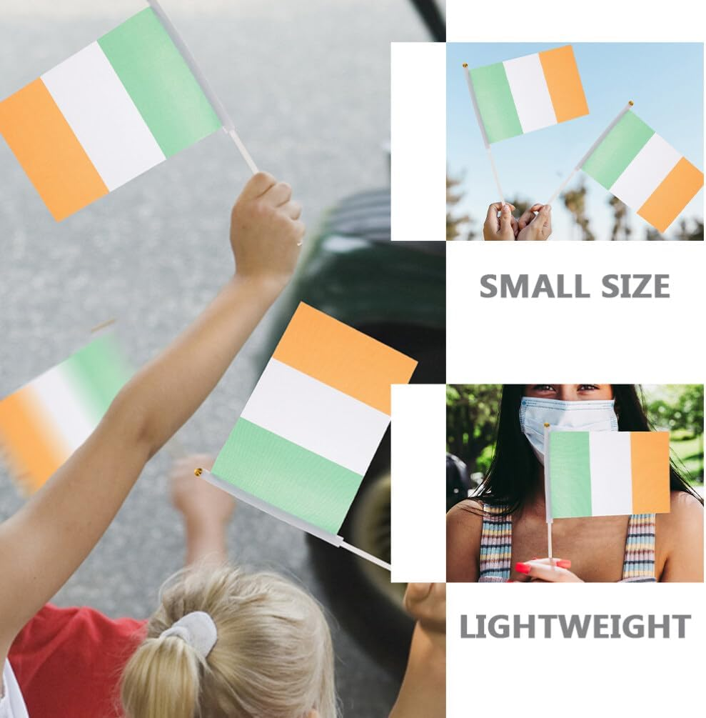 Kichvoe 100Pcs Flag Poles for Handheld Flags Stable and Smooth Design for Festive Events and National Celebrations image number 2