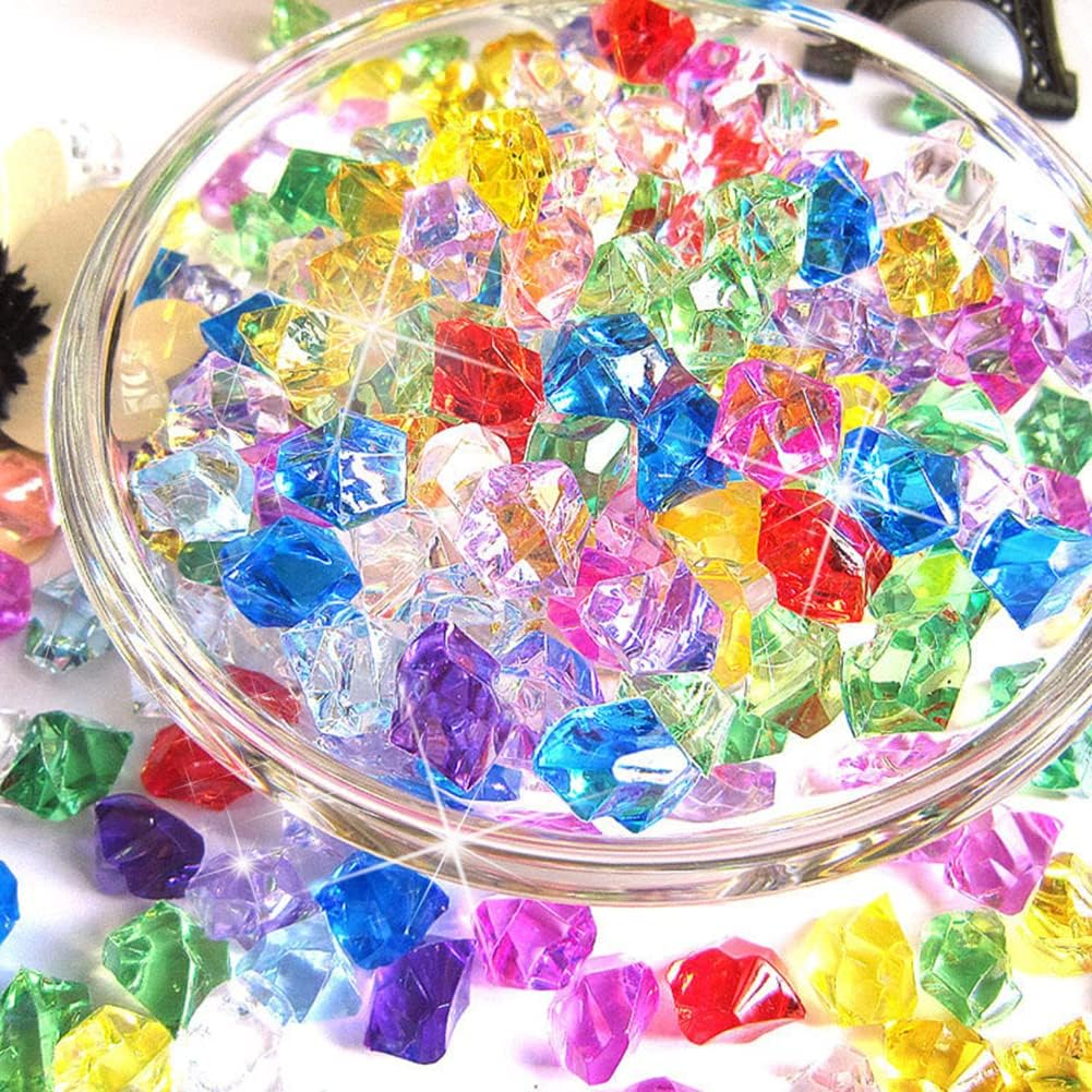 Gems Ice Grains Colorful Small Stones Children Jewels Acrylic Gems Jewels for Home Decoration Wedding Display Vase