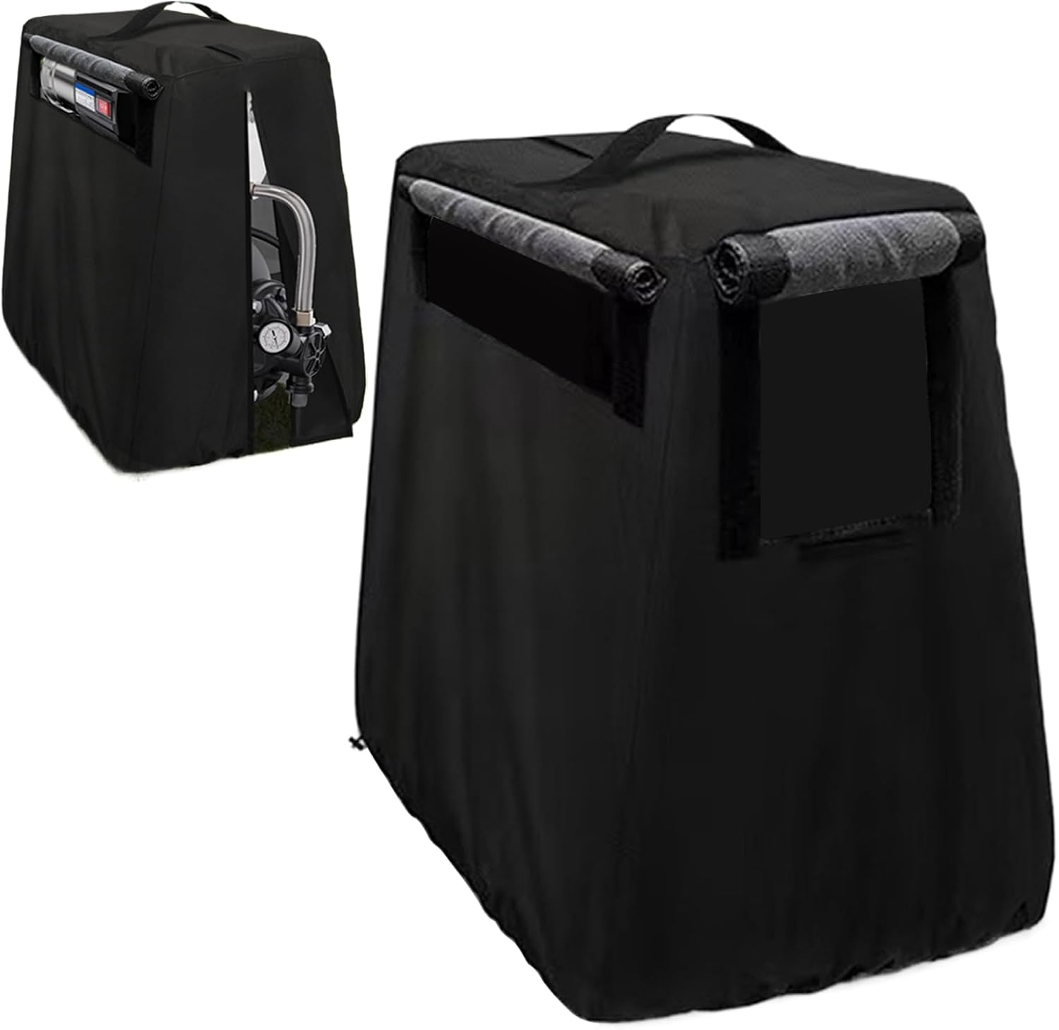 Well Pump Covers for outside - Shallow Welll Pumpp Rcoverr | Oxford Cloth Waterproof Shield | 29 X 19 Inch Water Booster Pummp | Weell Pumppp Shieldd | Protective Cover with Handle | Home Outdoor image number 5