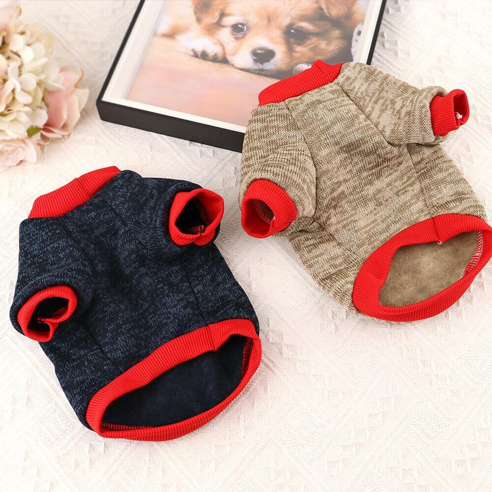 Pet Clothes, Winter Dog Sweater I Love My Mom/Dad Dog Sweatshirt Outfit Warm Dog Costume for Puppy Small Dogs (Daddy, L) image number 4