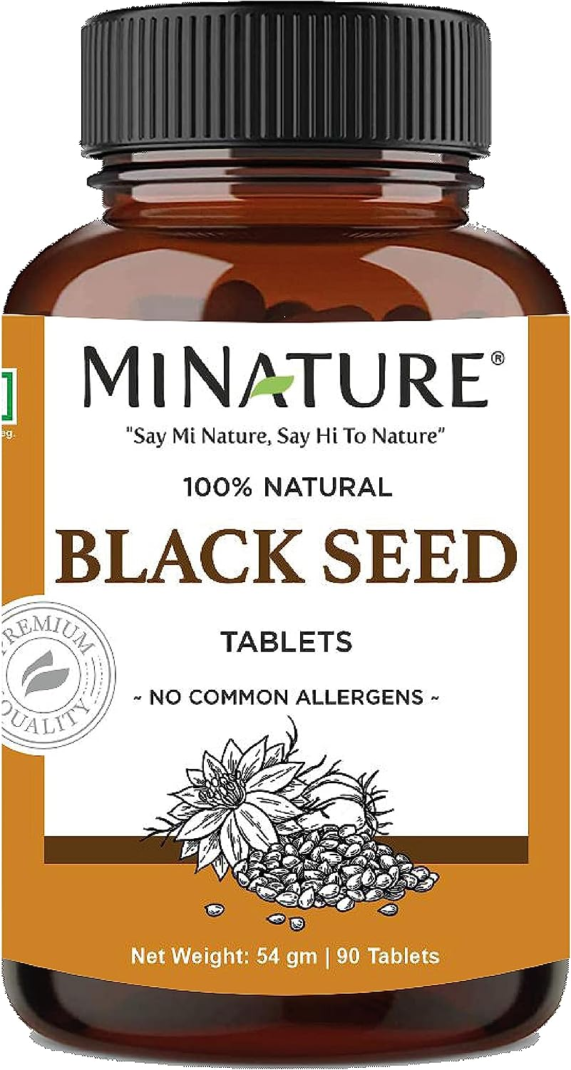 Black Seeds Tablets by Mi Nature | 90 Tablets, 1000 Mg | 45 Days Supply | Black Seed Tablets | Vegan| image number 2