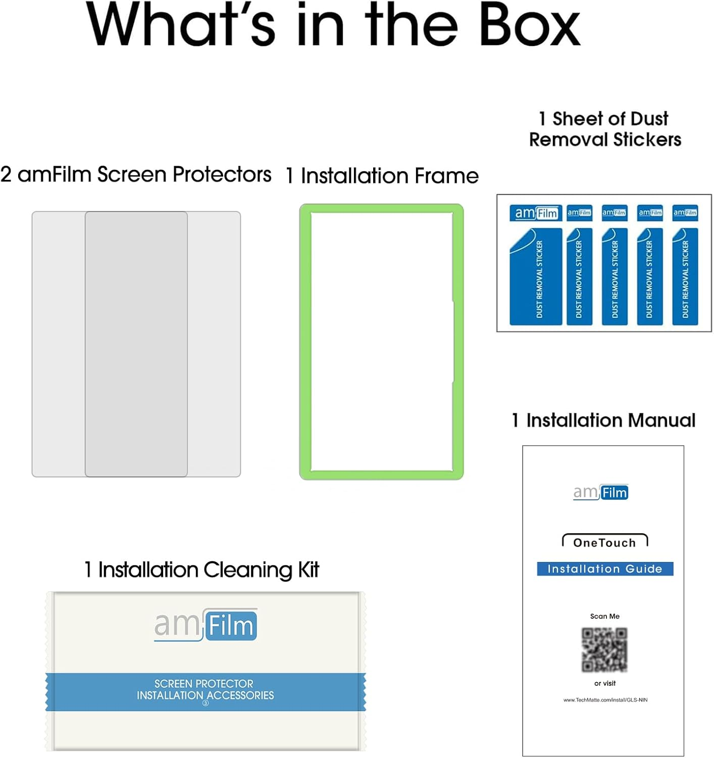 Amfilm Tempered Glass Screen Protector Compatible with Nintendo Switch 2 7.9 Inch 2025 Model (2-Pack) image number 4