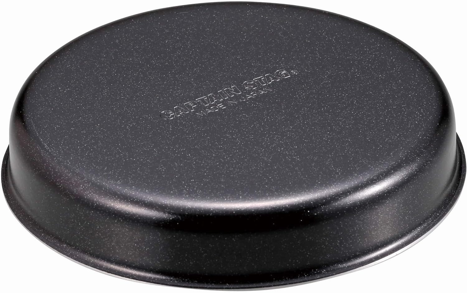 Captain Stag UY-7109 Frying Pan, Lid, Aluminum, Plate, 4.3 Inches (11 Cm), Made in Japan, Tsubame Sanjo, Black