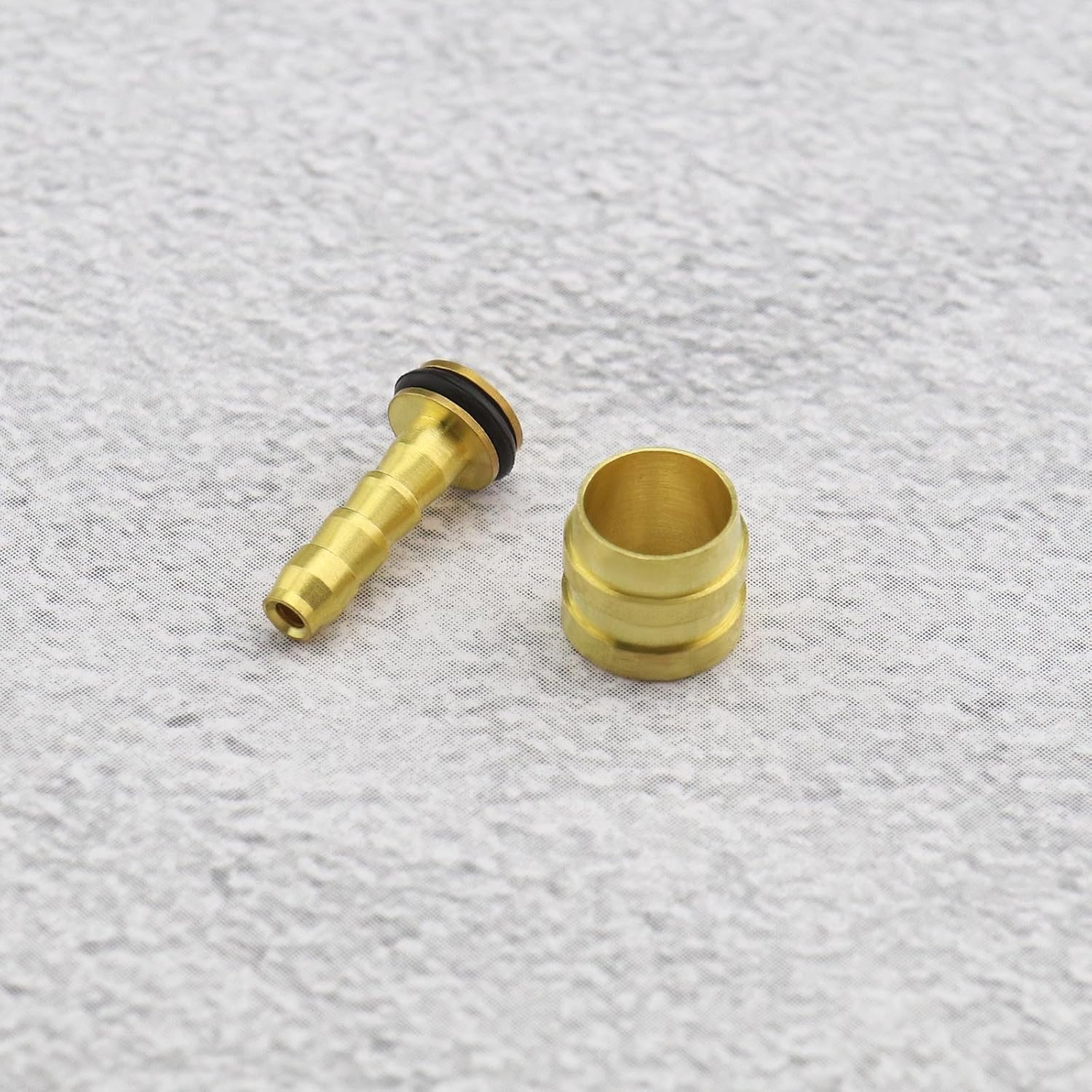 Emsea 10 Sets Bike Olive and Connection Inserts Compatible with Tektro Hydraulic Disc Brake Hose Cycling Components Spare Parts