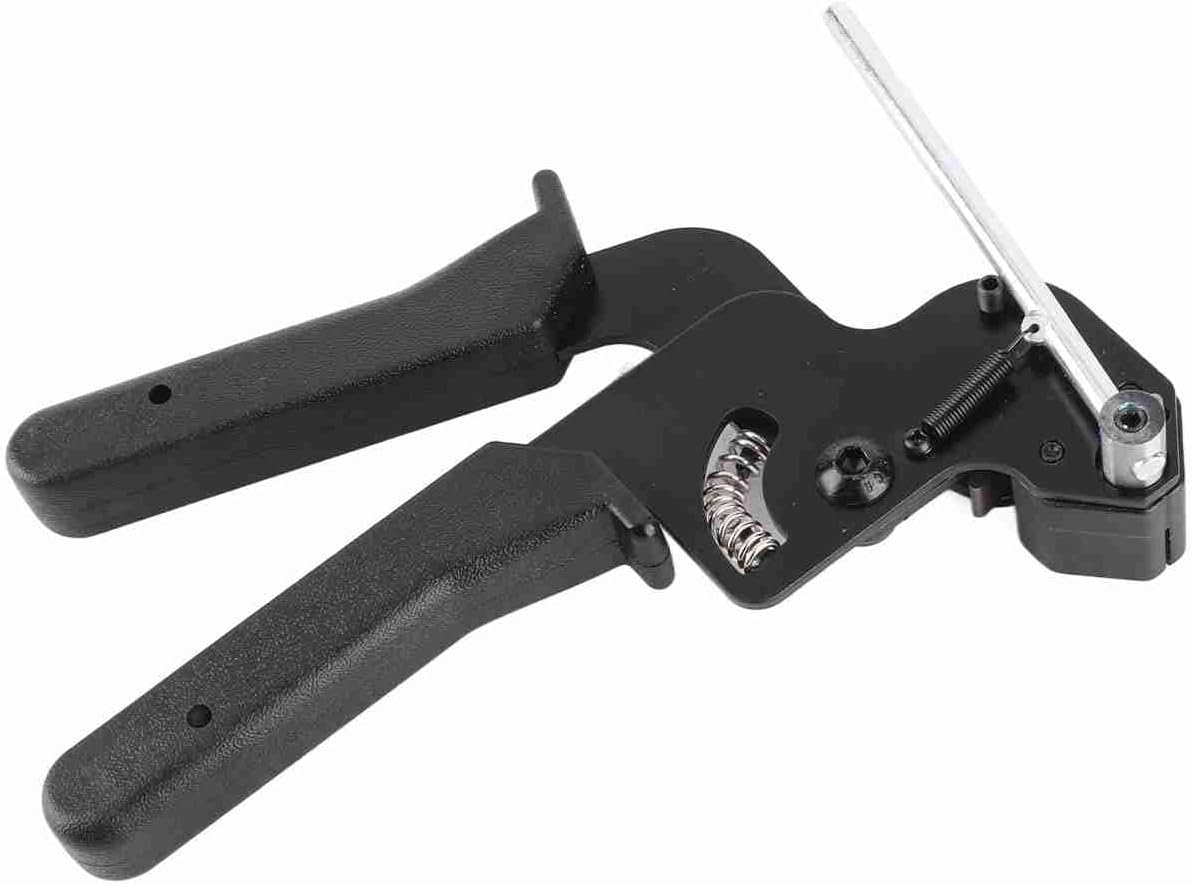 Zopsc Metal Zip Ties Tool, Stainless Steel Cable Tie Gun, Automatic Tensioning/Cutting Tool for Repair Fences, Pipes, Chain Links, Head Wrap