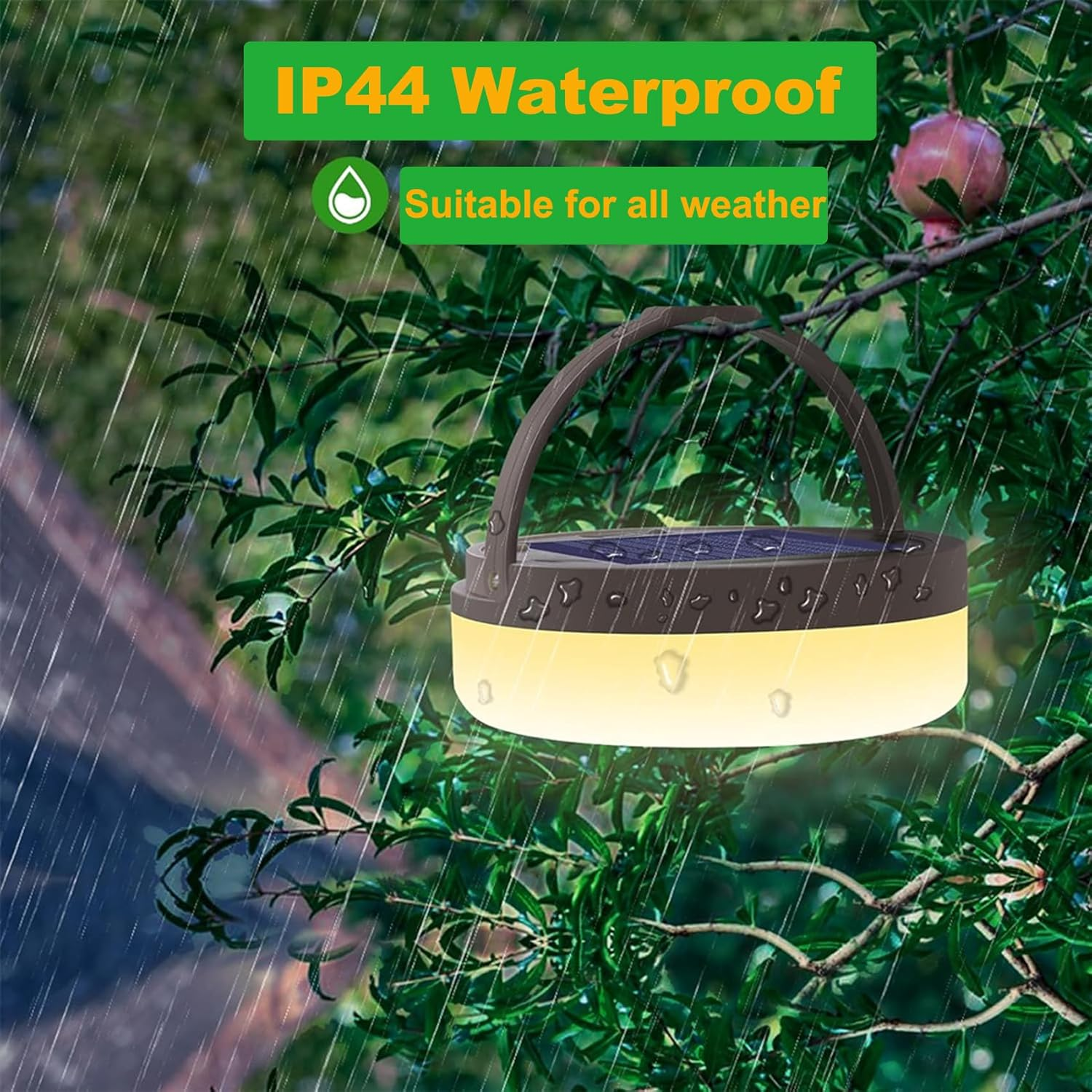 AUTENS Retractable Camping String Lights, All in 1 USB Rechargeable Lantern, Outdoor String Lights with 8 Lighting Modes, Quick 30S Recovery, Tent Lights for Camping, Hiking, Yard, RV image number 4