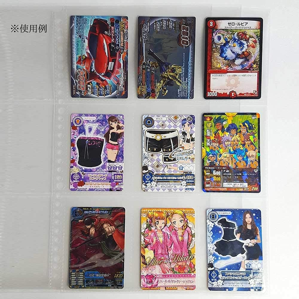 Collect S-4330 Refills, Transparent, Pocket Leaf, A4, 9 Pockets, 30 Holes, 3 Rows, 3 Tiers, 10 Sheets