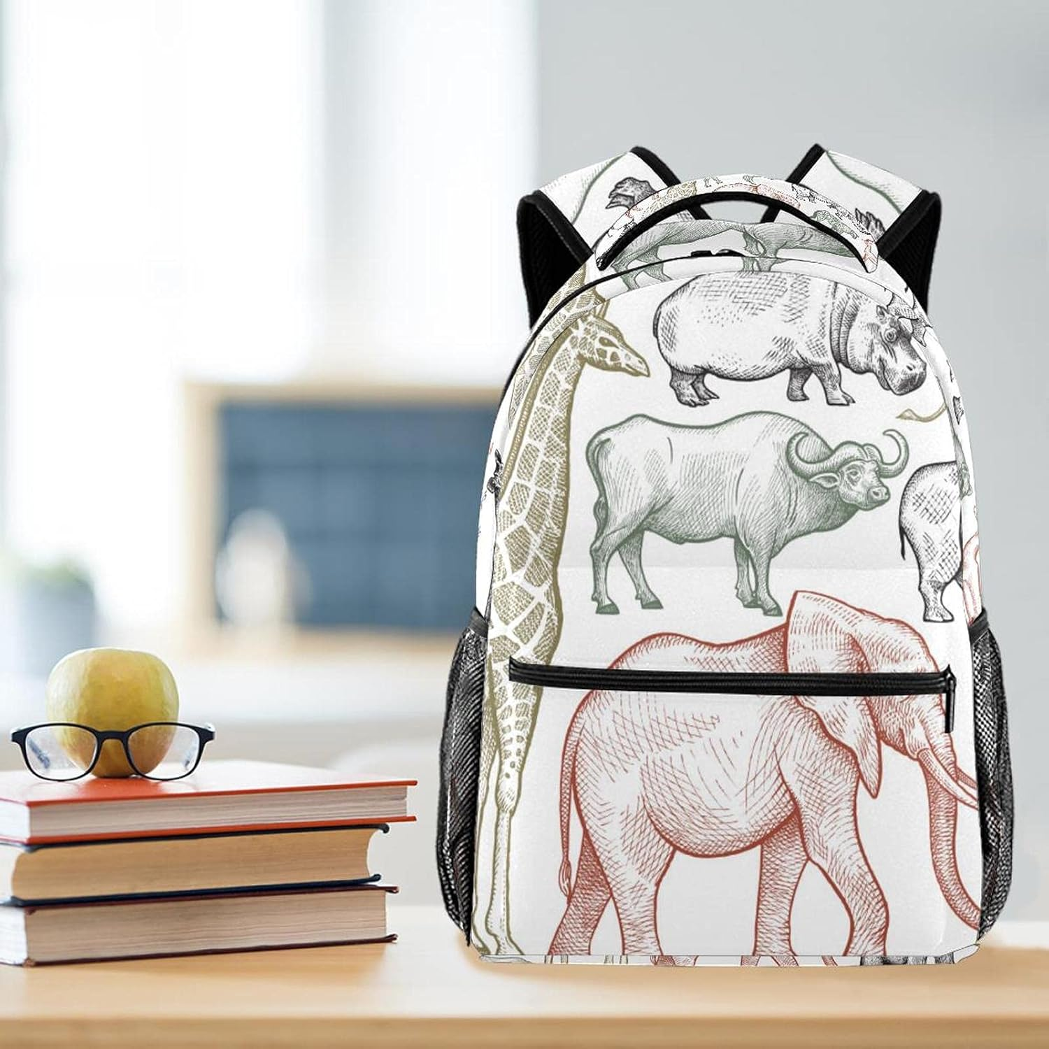 Animals Backpack Students Shoulder Bags Travel Bag College School Tote Backpacks image number 2