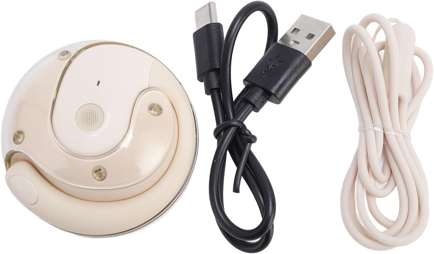 ASHATA Translation Earbuds, Long Battery Life, 80 Languages, 14 Accents, Real-Time Translator for International Travelers, ABS image number 2