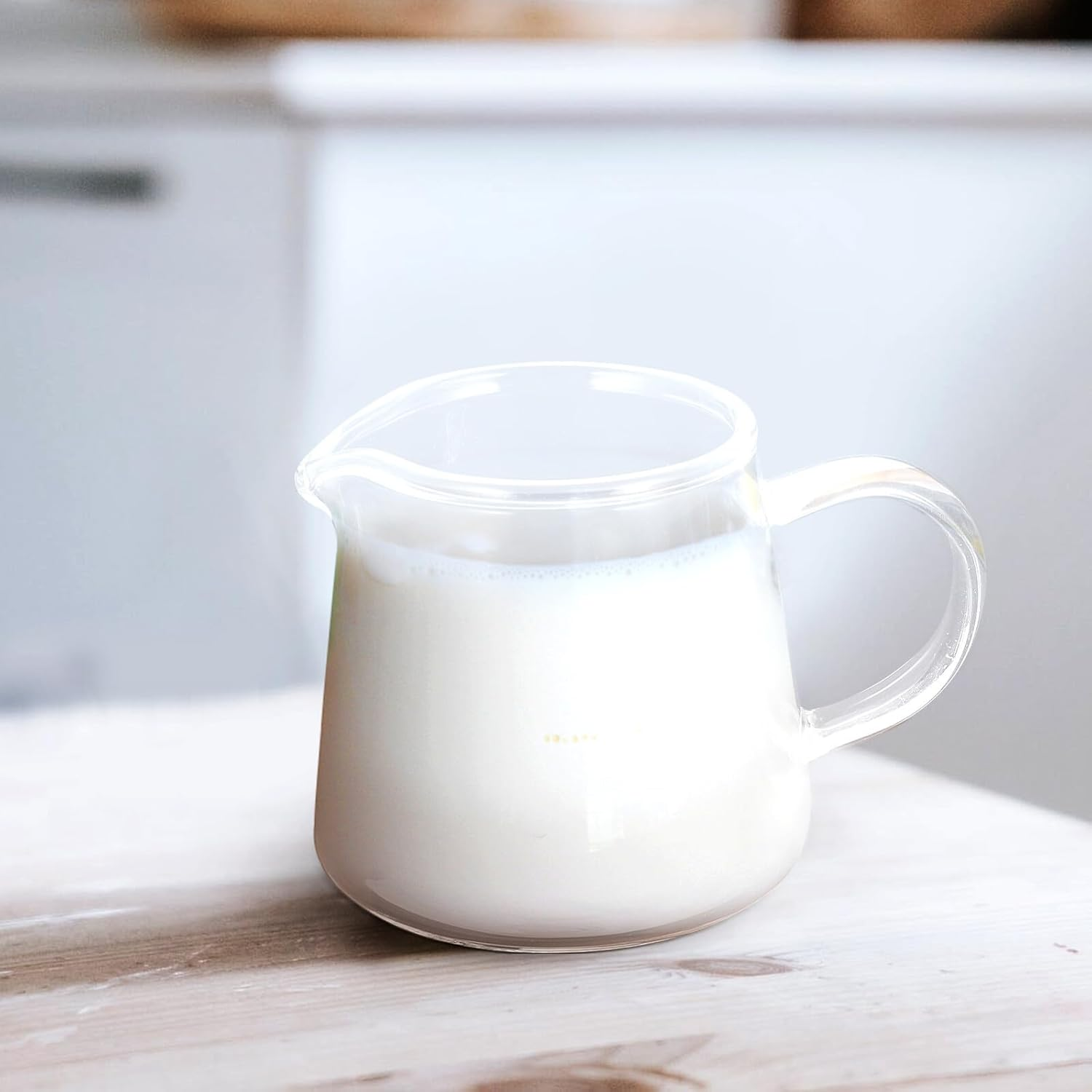 TINEASUR Glass Coffee Milk Cups 120Ml Small Glassware for Home Kitchen Dining 2Pcs Portable Beverage Cups Suitable for Coffee, Juice, Milk Tea image number 3