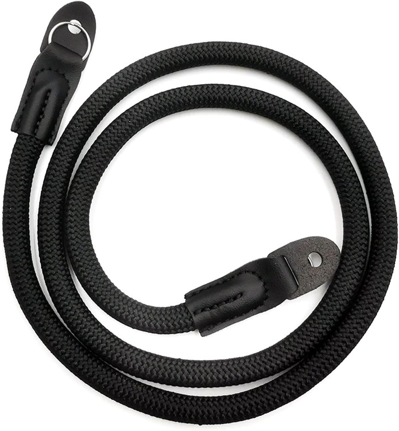 Camera Hand and Neck Shoulder Straps for DSLR Mirrorless Micro Single Cameras, Quick Release Wrist Strap with Safer Connector and Vintage Climbing Rope Strap for Secure Comfortable Carry(Color:Black.)