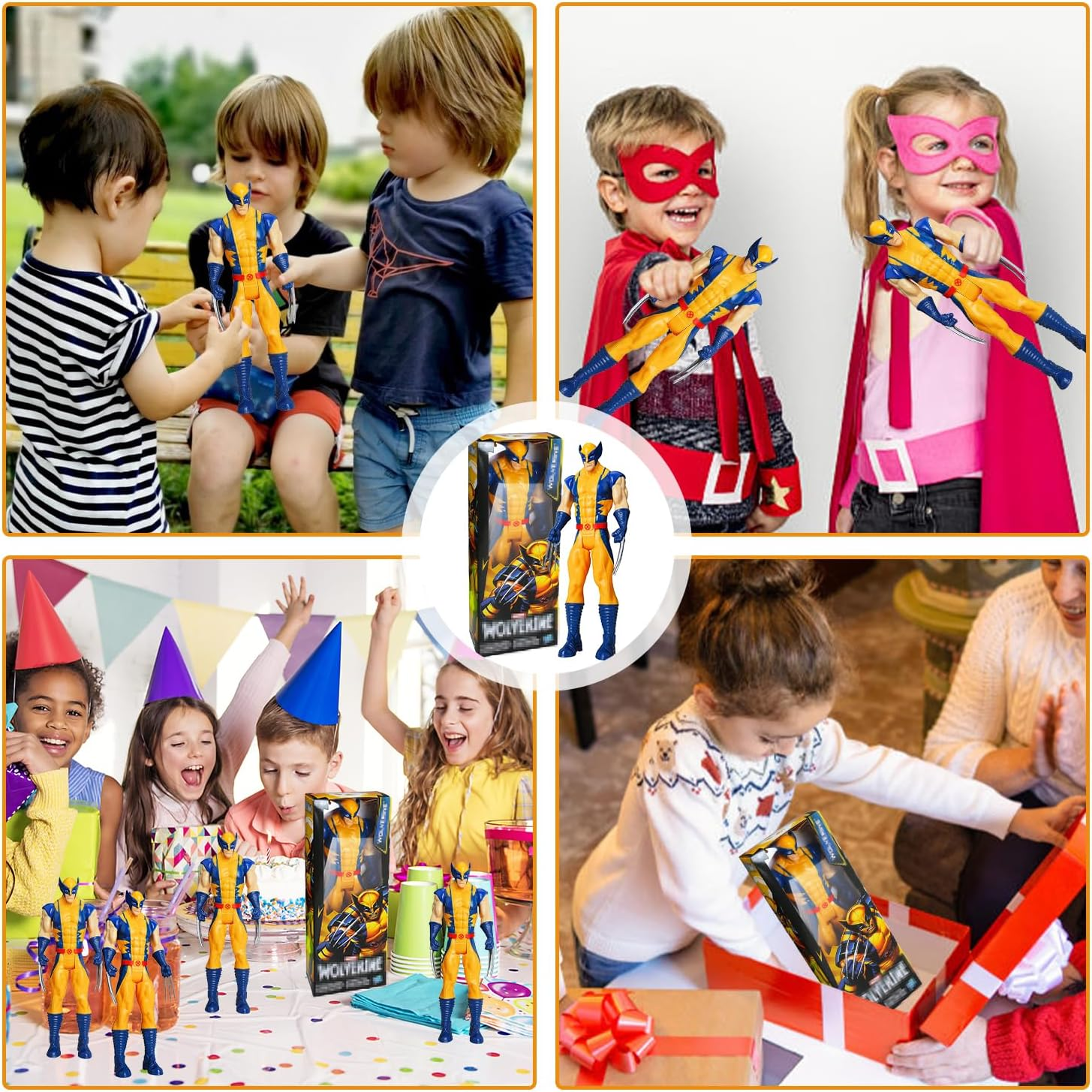 Wolverine Action Figure - 30 Cm Hero Series Toy, Party Figure, Super Friends Action Figure, Hero Figure for Children Aged 4 and Up, Birthday Gift image number 2