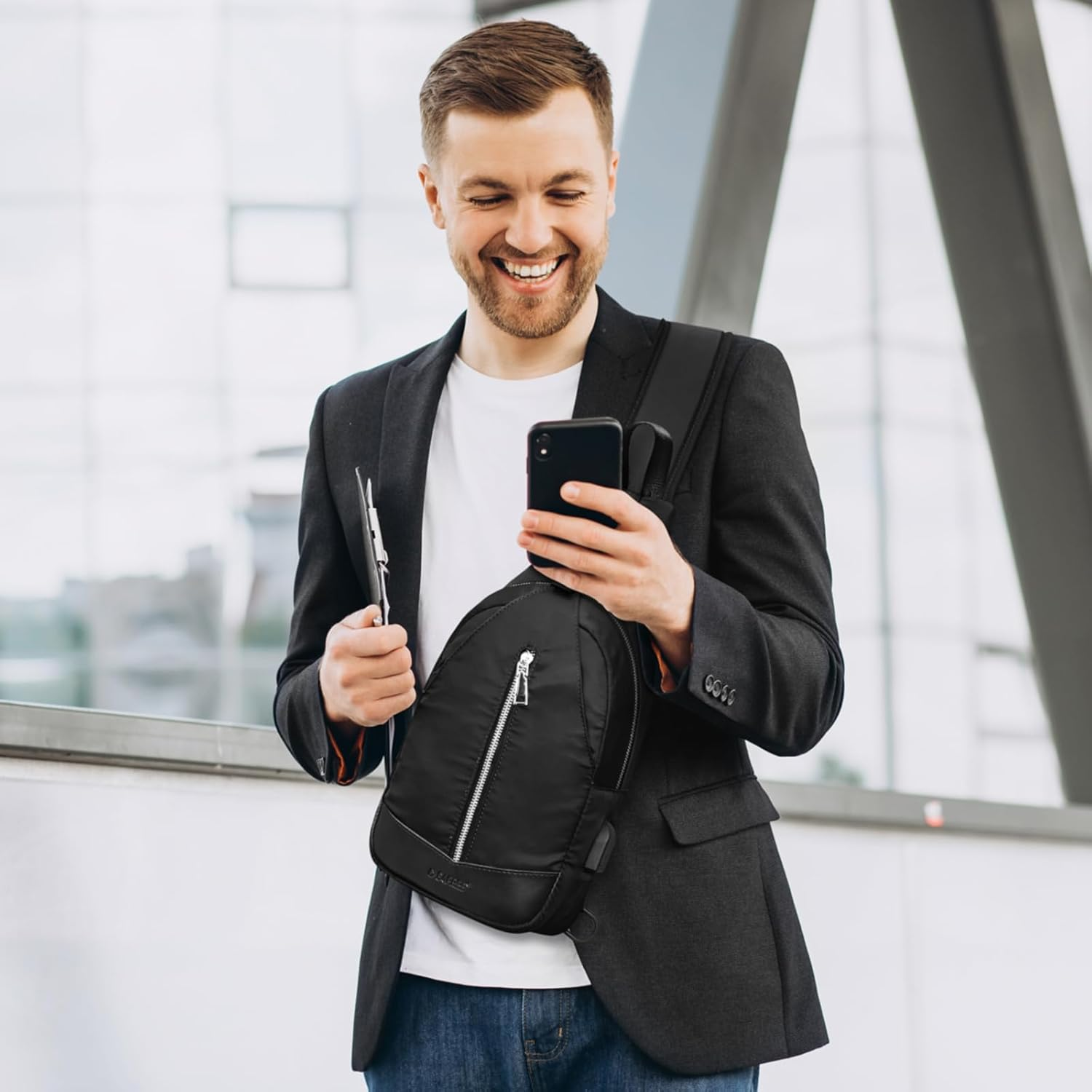 G4Free Sling Bag Backpack Chest Shoulder Bag Hiking Daypacks Crossbody Gym Daypack for Outdoor Walking Travel Men Women image number 5