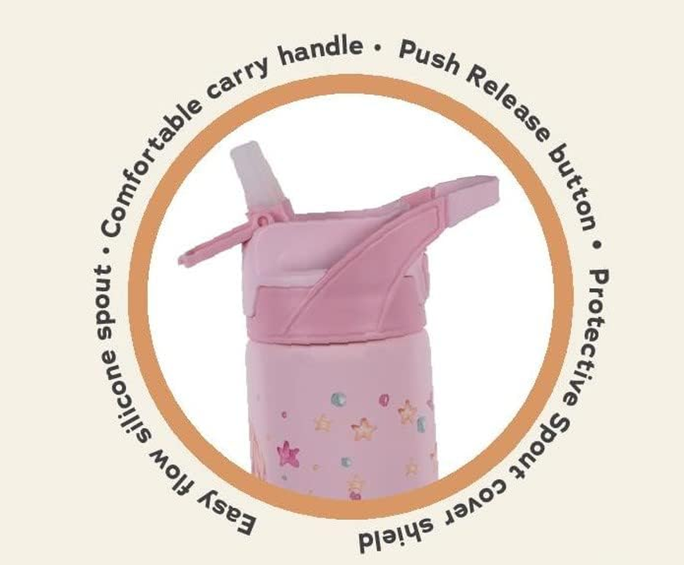 Avanti Yumyum Auto Spout Insulated Drink Bottle, 375Ml, Building Blocks image number 5