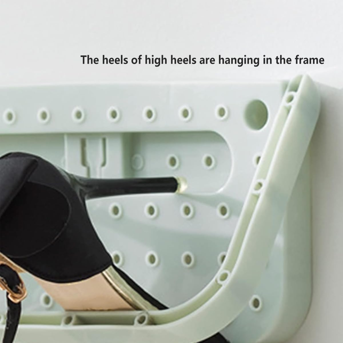 AIMALL 8Pcs Non-Perforated Wall-Mounted Shoe Rack, Durable PP Plastic Bathroom and Living Room Shoe Storage Organiser, Adhesive or Nail Installation, 11X5.51 Inches image number 4