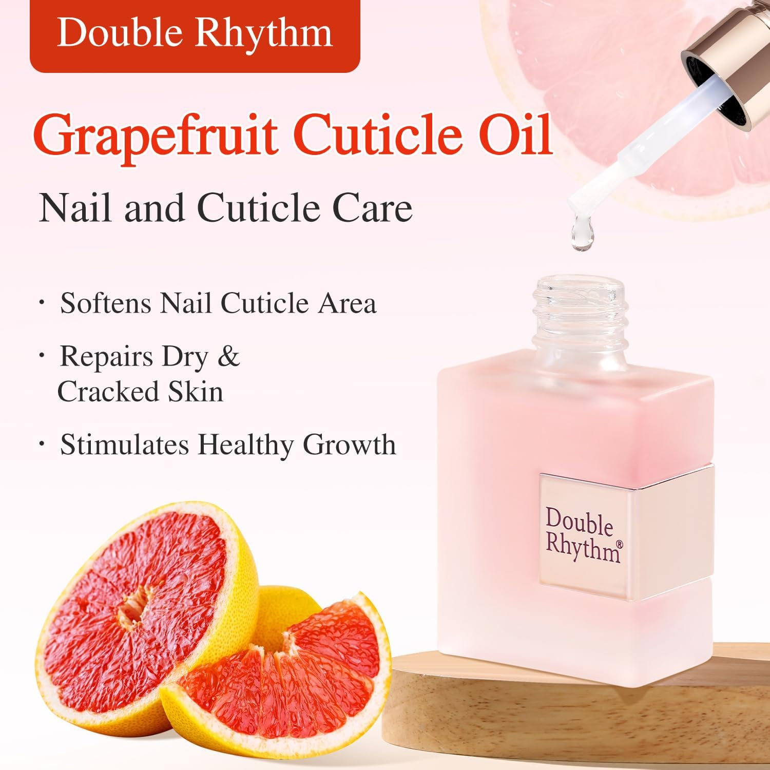 Double Rhythm Natural Cuticle Oil Revitalizing for Nails, Cuticle Softener (Cuticle Oil) image number 4