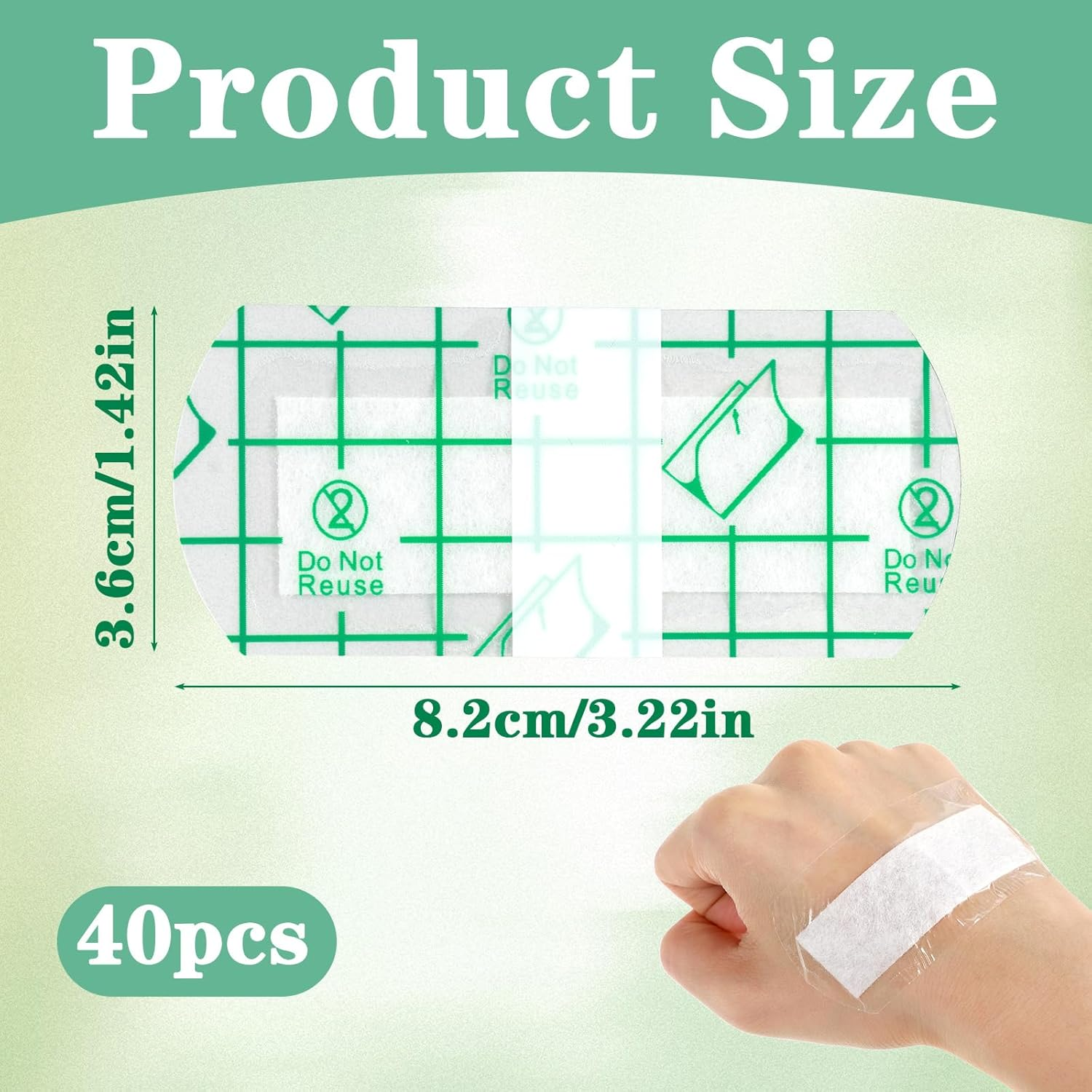 40 PCS Eyebrow Covers, Plastic Eye Shield for Eyebrows, Waterproof Eyebrow Cover for Shower, Tattoo Protection Aftercare, Tattoo Protection Film(1.41"X3.22") image number 3