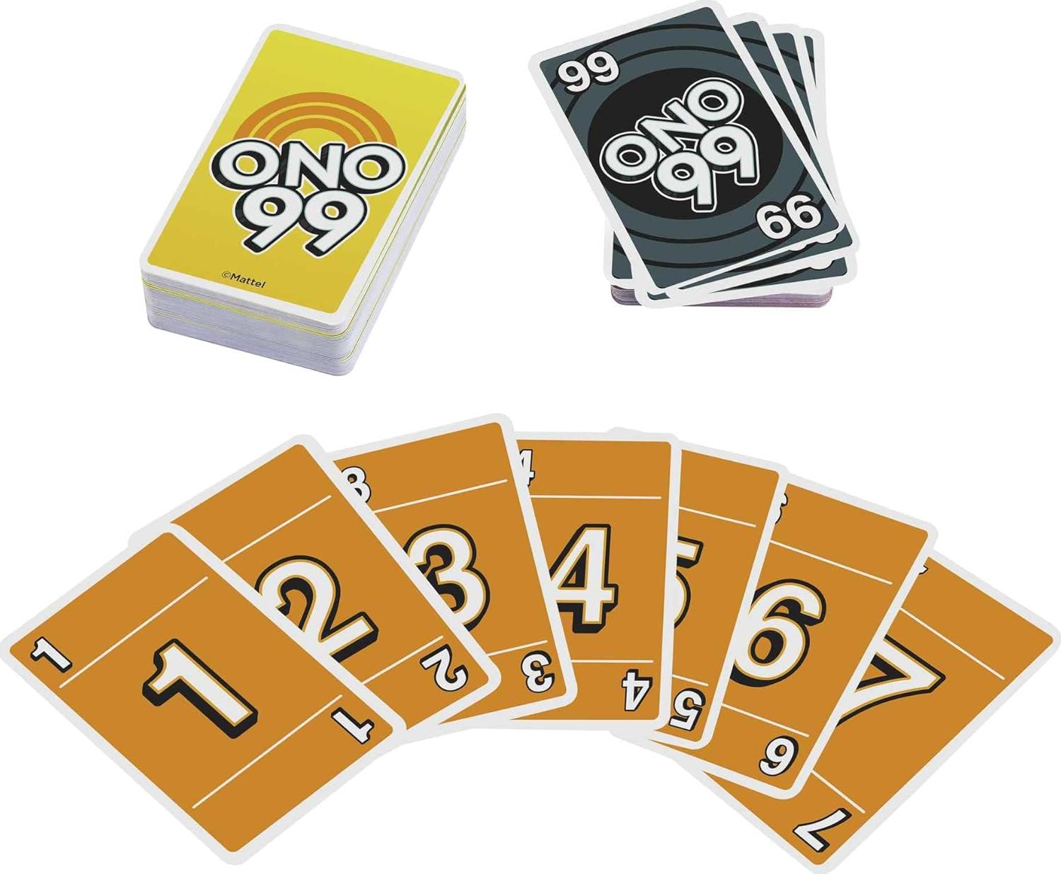 Mattel Games Set of 3 Card Games with UNO, Phase 10 & ONO 99, Travel Fun for Kids & Family Night with Storage Tin Box (Amazon Exclusive) image number 1