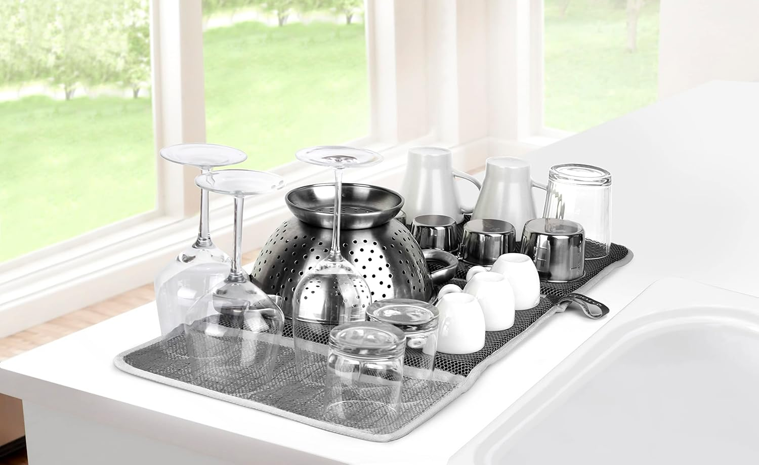 Prepara Drydock Drydock Deluxe Dish Mat, Grey, 76103