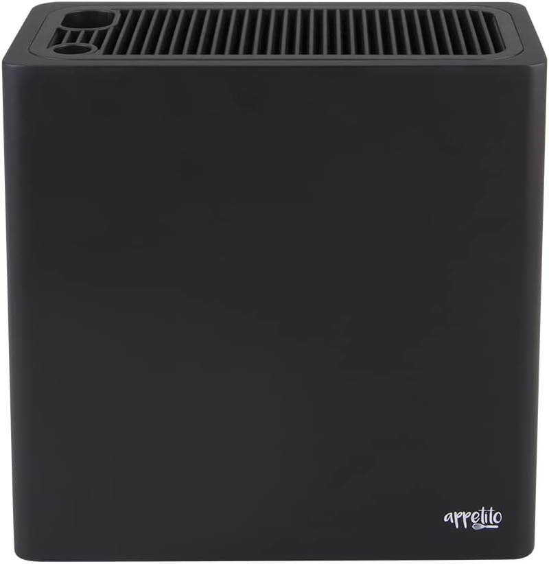 Rectangle Universal Knife Block - Matte Black