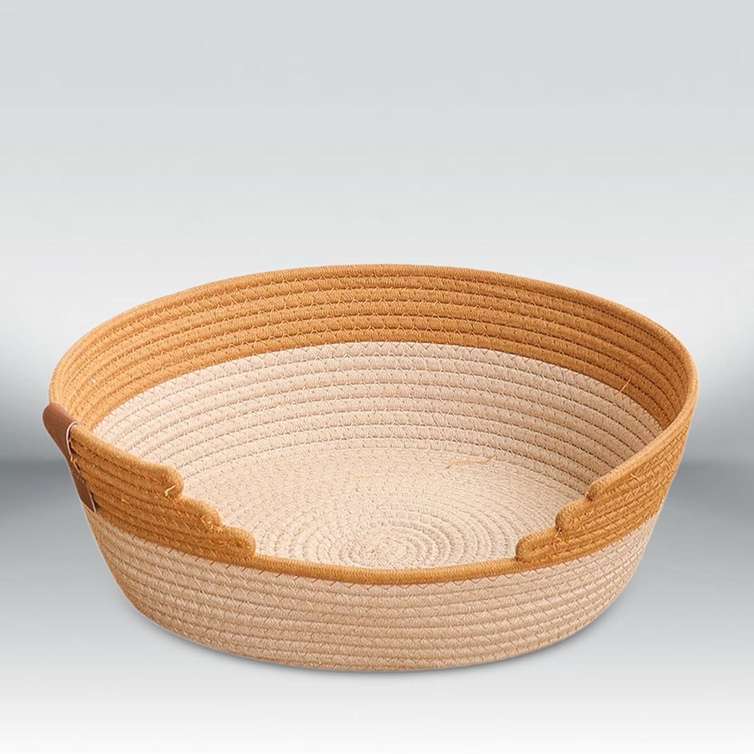 Stgfyxgs Cotton Rope Woven Cat Bed Basket, Cat Scratching Board, Resting Nest, All, Pet Supplies, Dog Bed for Domestic Dogs, XL image number 2