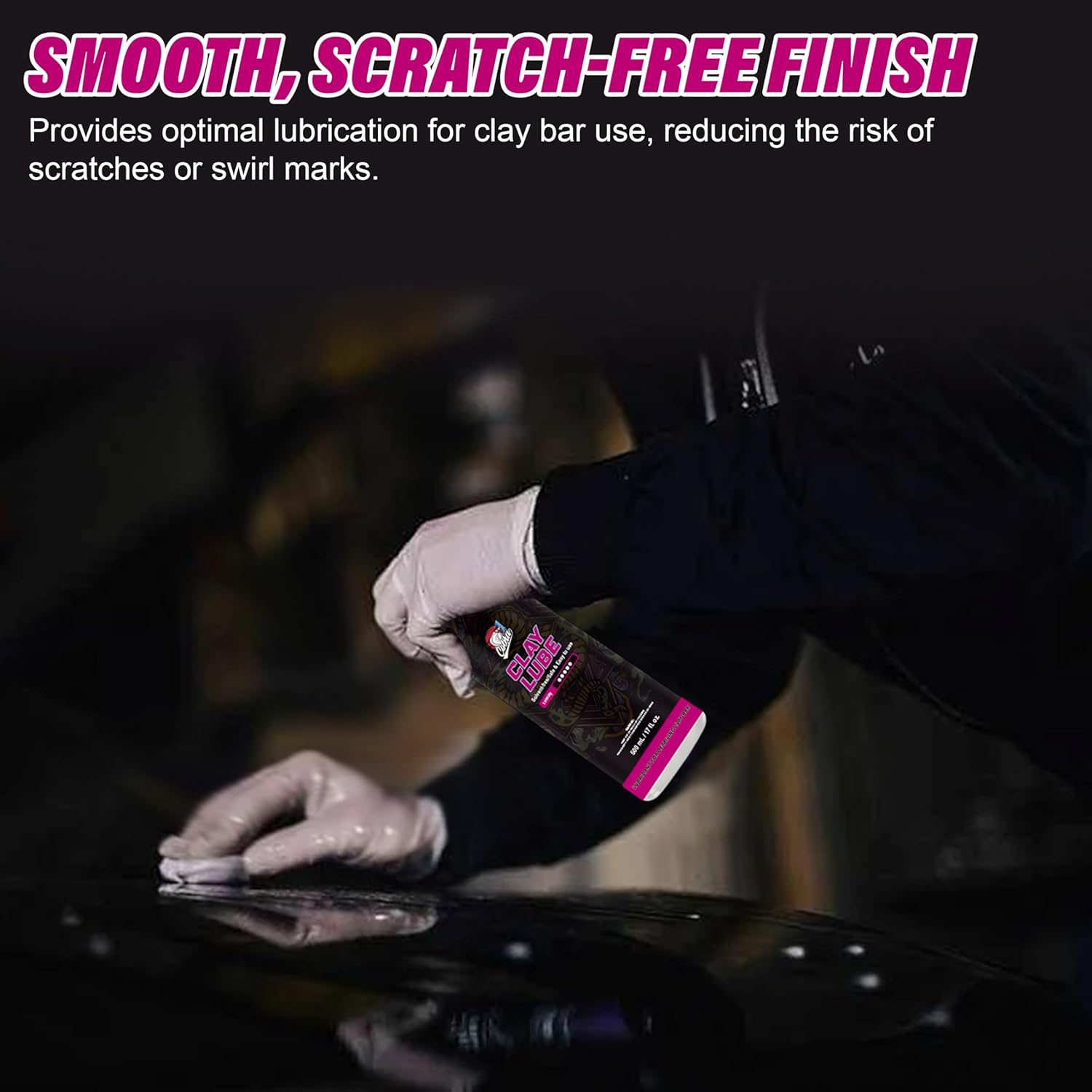 Cobra WRAP TOOLS Clay Lube - Solvent Free Formula - Safe & Easy to Use Lubricant Spray - Premium Car Detailing Solution for Smooth & Scratch Free Finish - Perfect for Clay Bar Application | 500Ml image number 3