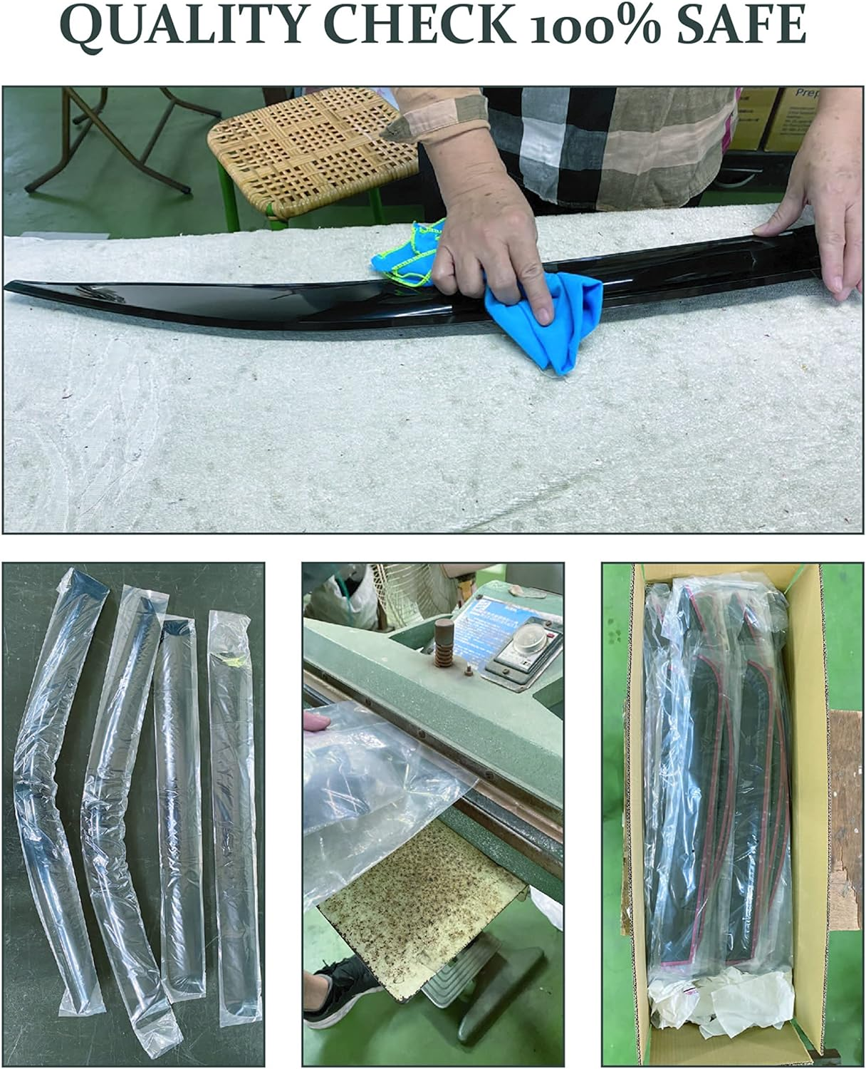 YW AUTO Out-Channel Ventvisor/Window Deflectors/Window Visor | Fits 2024 - on BYD Shark 6, 4 Pcs. image number 4