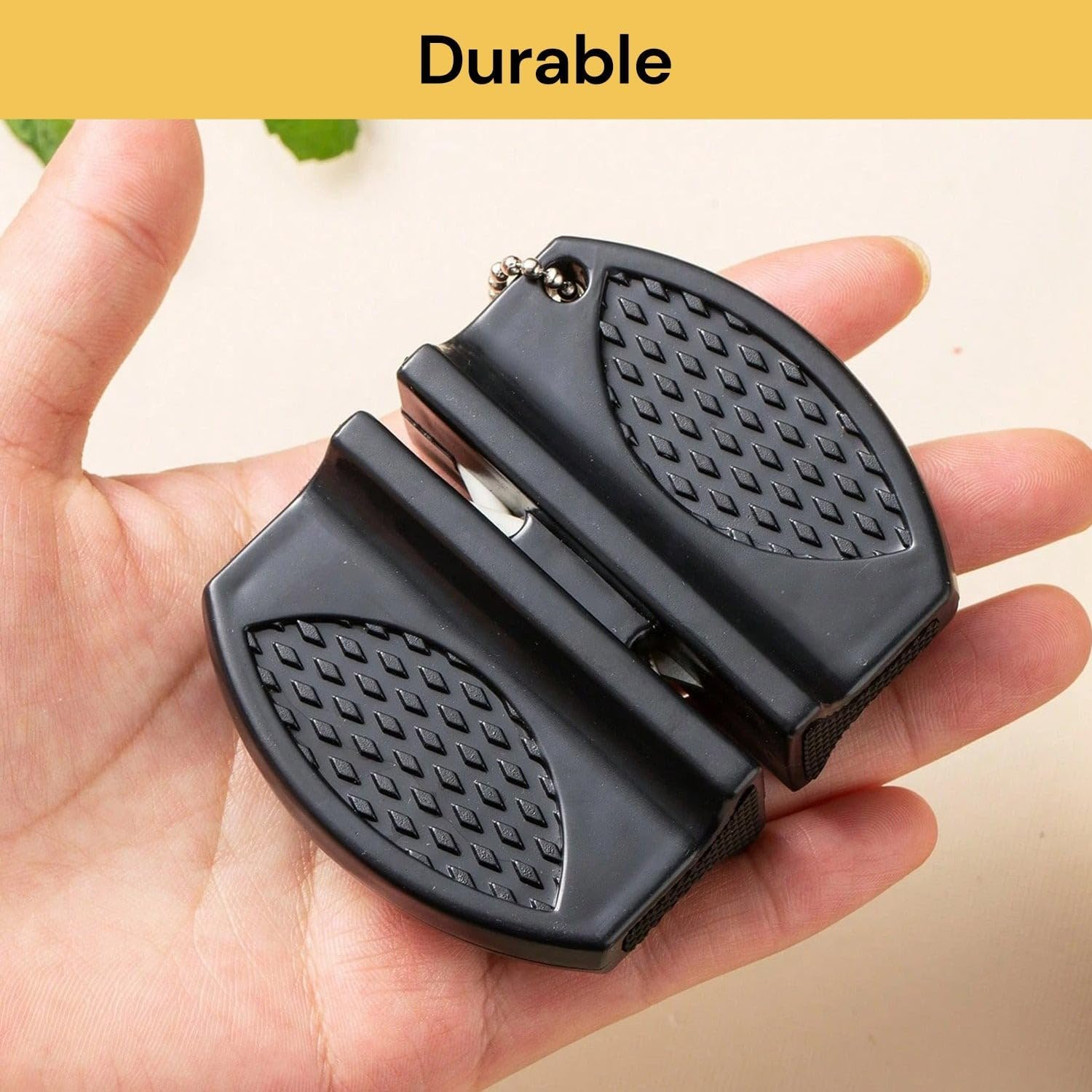 EZONEDEAL Pocket Knife Sharpener - Portable Mini Kitchen Knife Sharpener, Pocket Knife Sharpening Tool for Mountaineering Camping