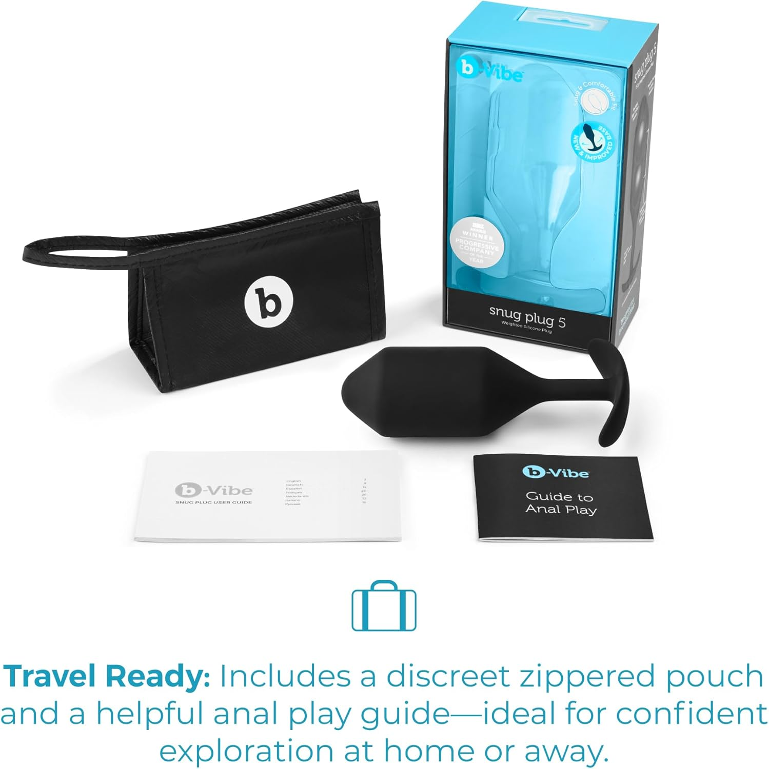 B-Vibe SNUG PLUG 5 BLACK image number 2