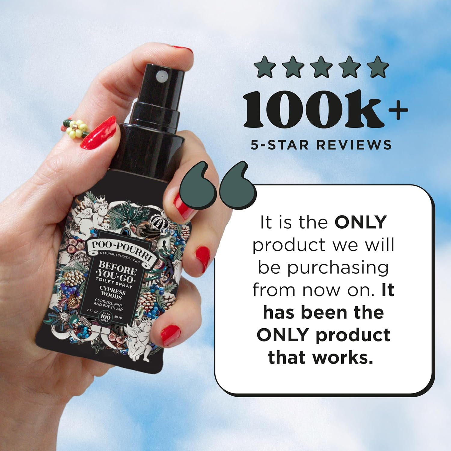 Poo~Pourri, Before-You-Go Toilet Spray, Cypress Woods 2 Fl Oz image number 6