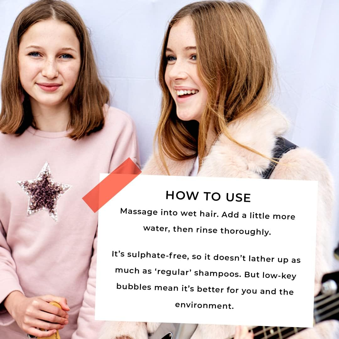 Spots & Stripes - Happy Hair High Shine Shampoo for Girls, 92% Natural Kids Shampoo, Leaves Hair Smooth, Sweet-Smelling and Shiny, Sulphate Free (250Ml) image number 2