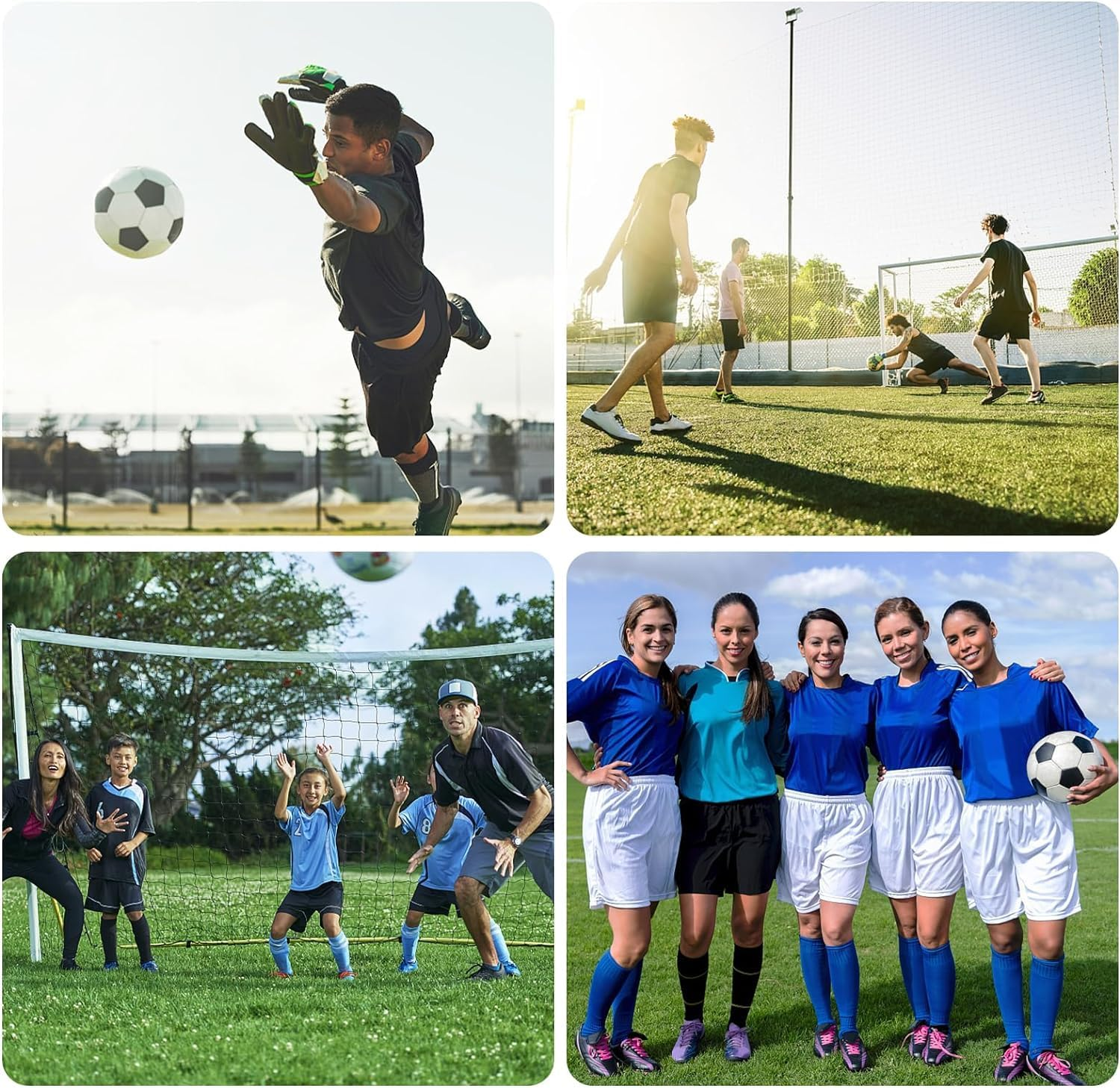 Goalie Gloves, Football Goalkeeper Gloves, Kids & Youth Football Goal Keeper Gloves Strong Grip for the Toughest Saves with Give Splendid Protection Double Layer Wrist Protection（Size 8） image number 1