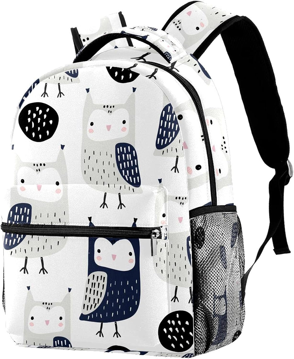 Creative Woodland Childish Owls Backpack Students Shoulder Bags Travel Bag College School Tote Backpacks image number 4
