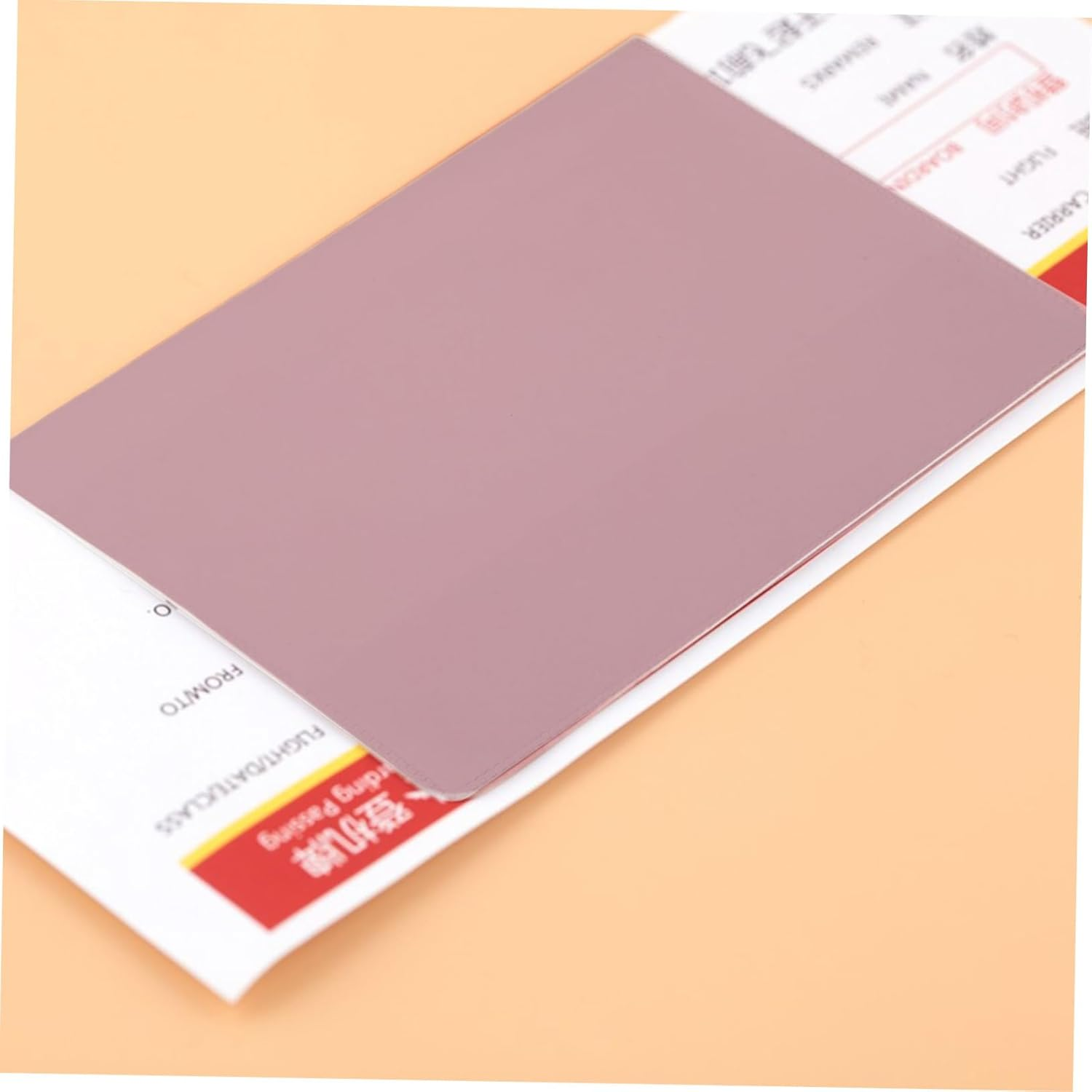 Angoily 15Pcs Travel Document Holder Transparent Frosted Passport Organizer for Cards and Certificates Multifunctional Travel Accessory for Safe and Convenient image number 5