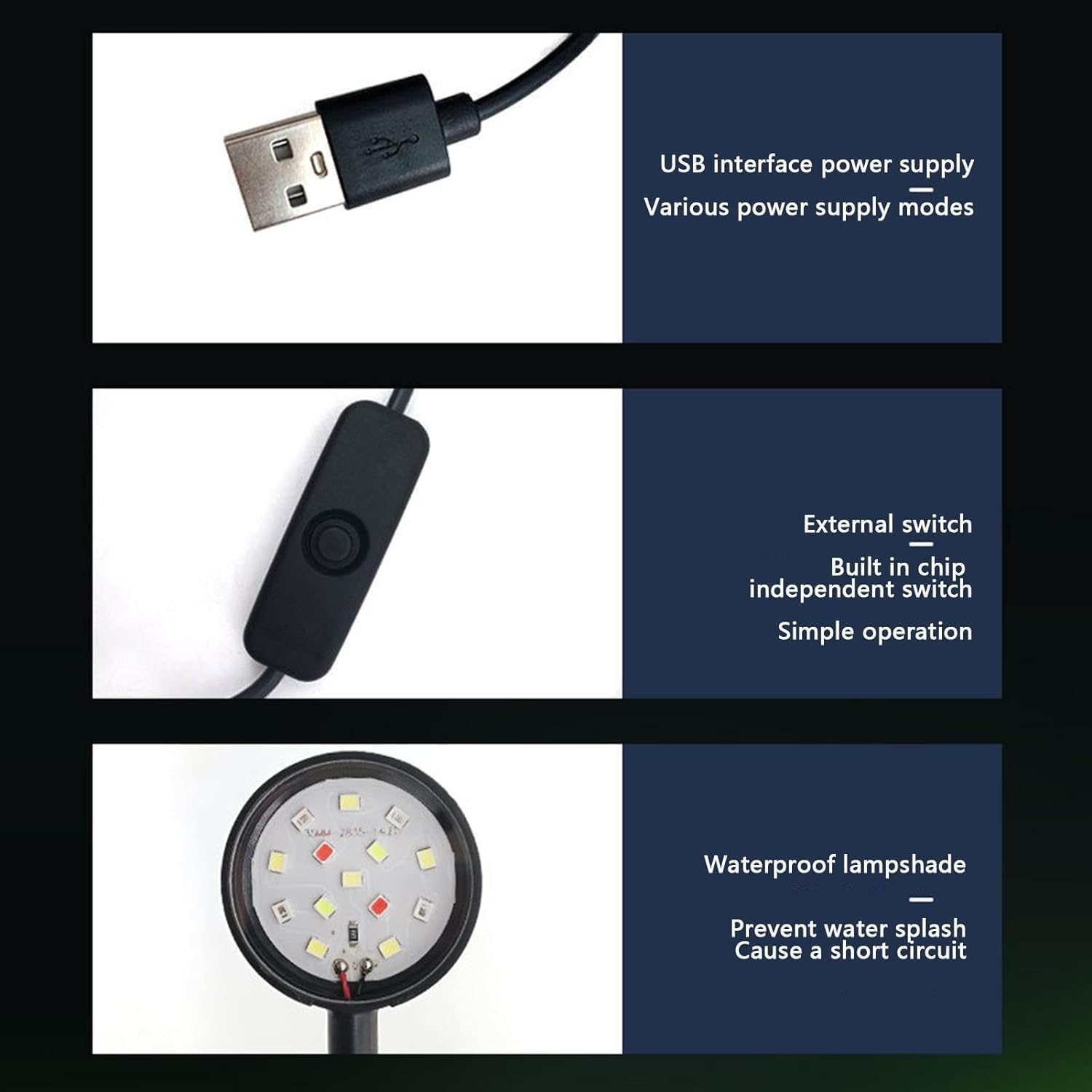 Aquarium Led Light Strip, Aquarium Light Fish, Small Fish Light, Lighting for Aquarium, Fish Tank Lighting, Small LED Aquariam Clip