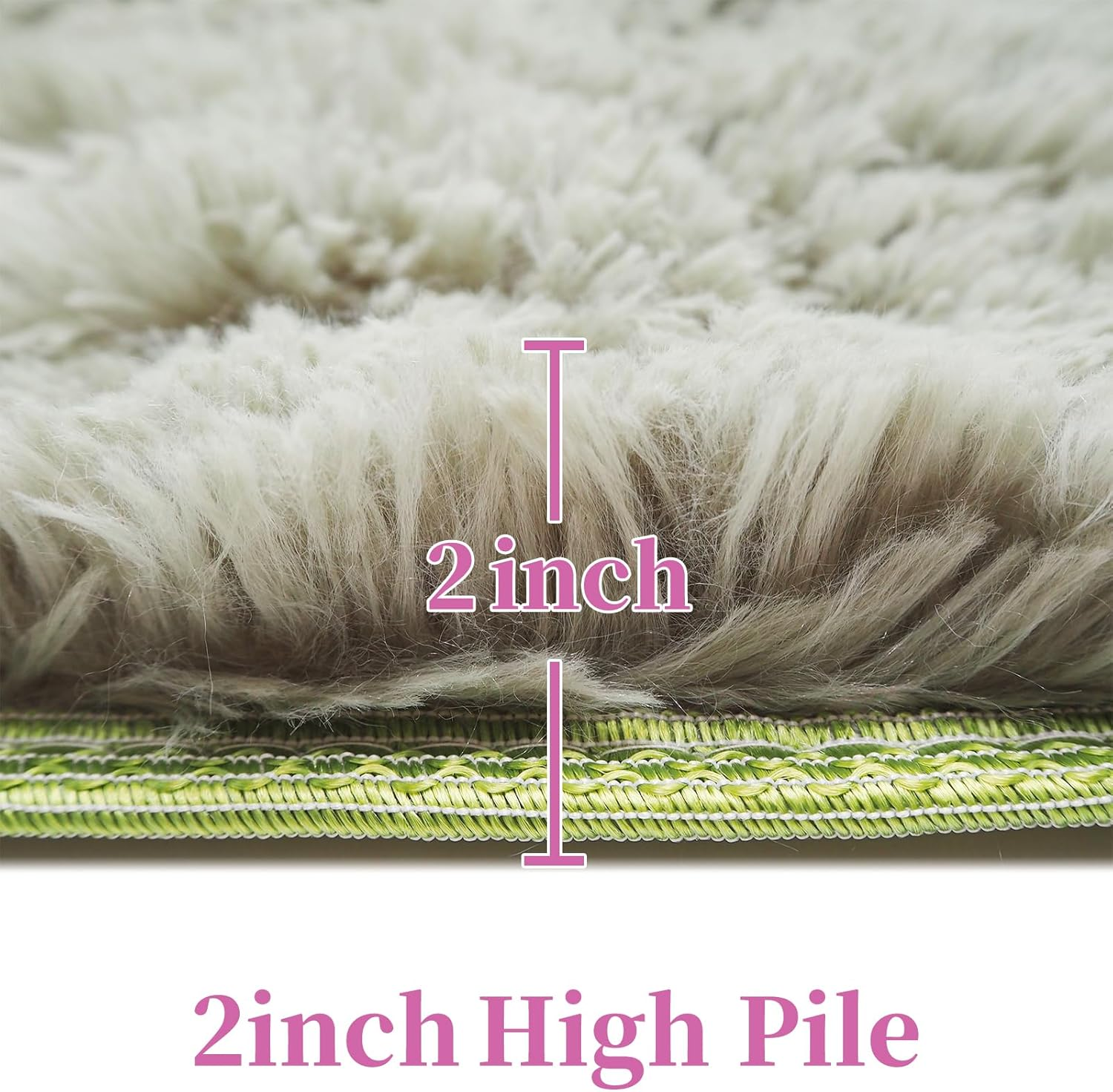 Large Fluffy Area Rugs for Bedroom Livingroom, Super Soft Shaggy Anti-Slip Fuzzy Rug Carpet for Women Girls, Modern Colorufl Tie-Dye Silky Smooth Fur Rug Floor Decor (Rainbow, 200X160Cm) - Pink-Red image number 5